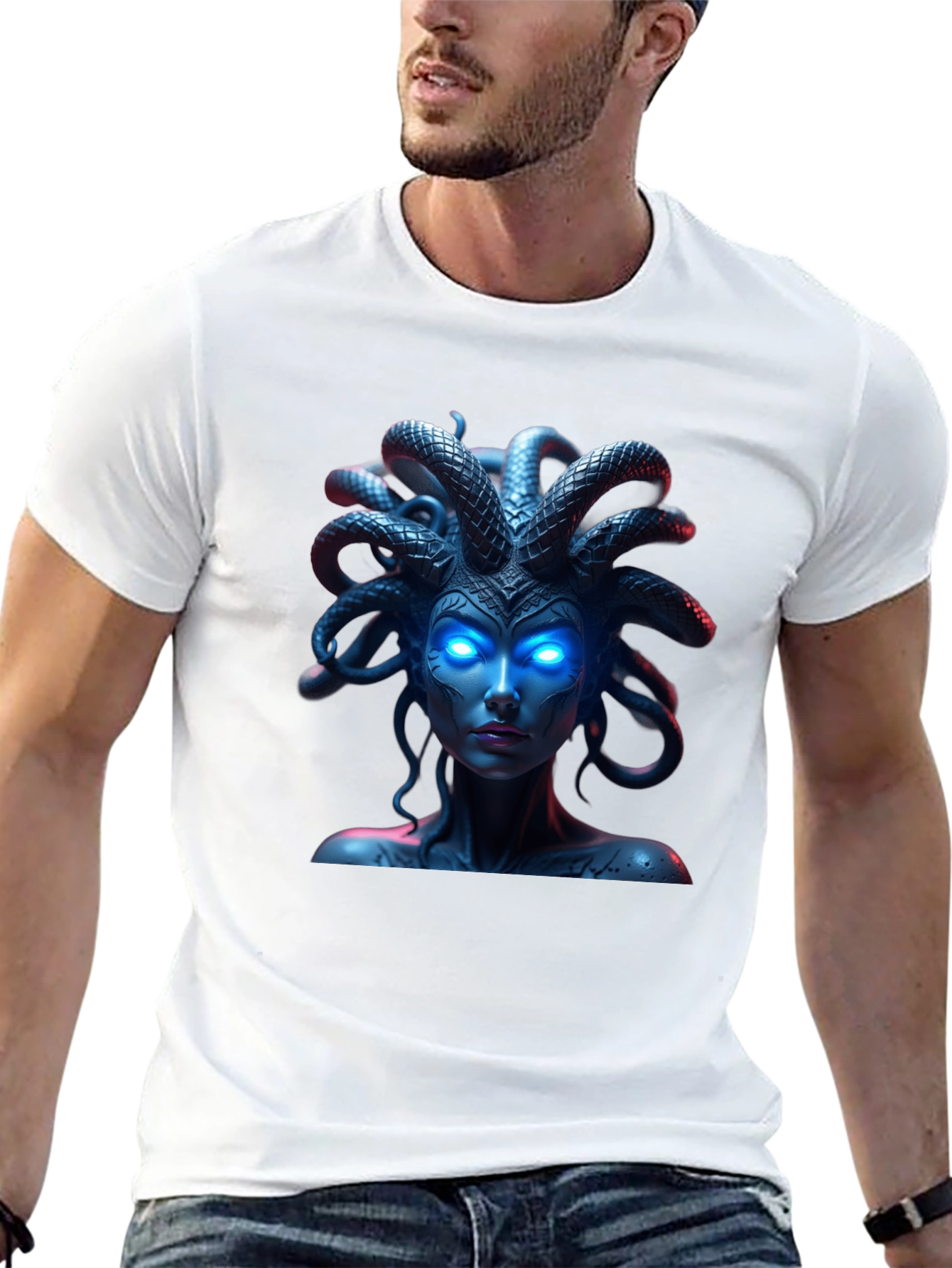 Medusa Graphic Tee - Bold Statement Shirt