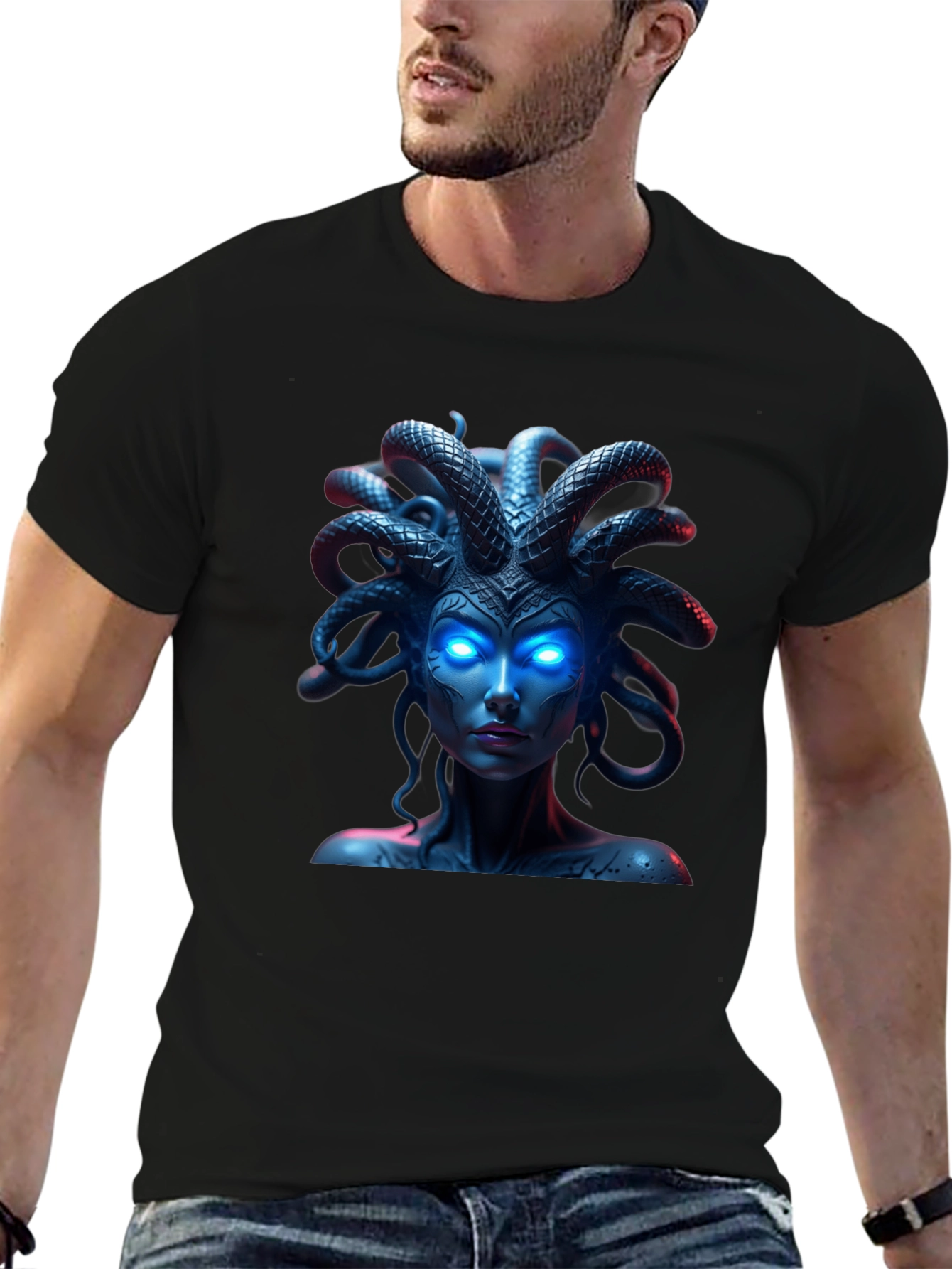 Medusa Graphic Tee - Bold Statement Shirt