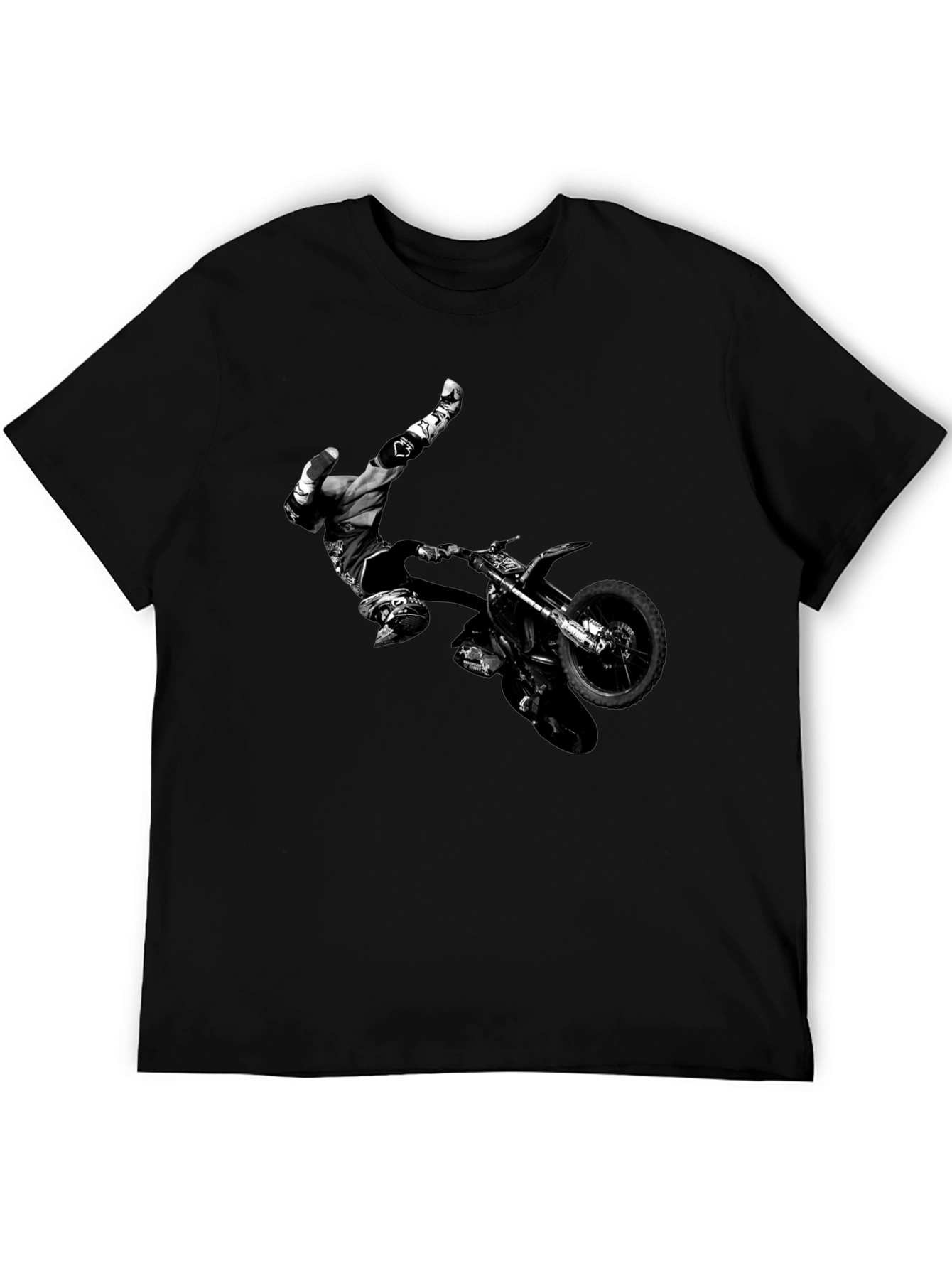 Motorcross Rider Black T-Shirt