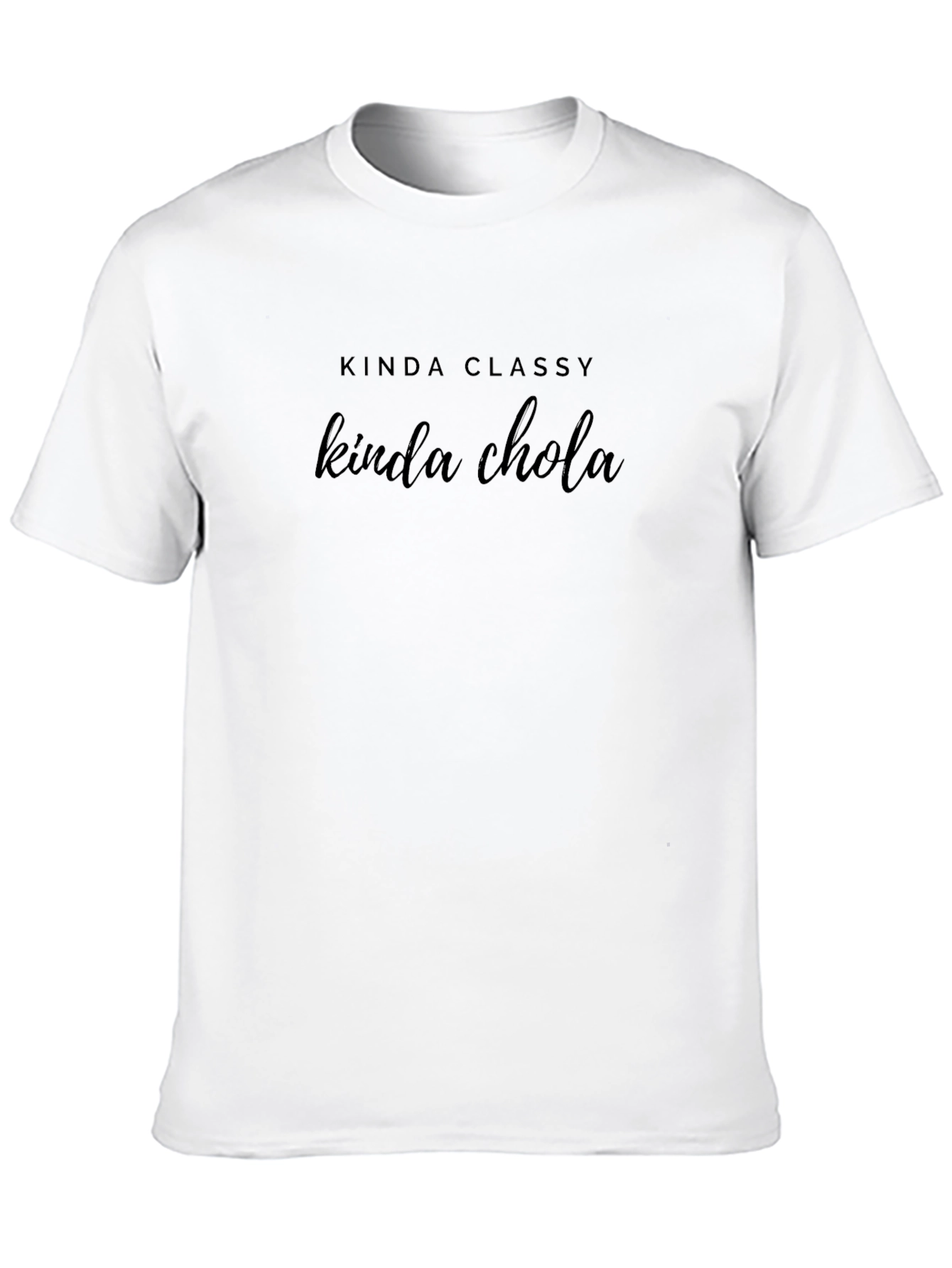 Kinda Classy Kinda Chola Black Graphic Tee