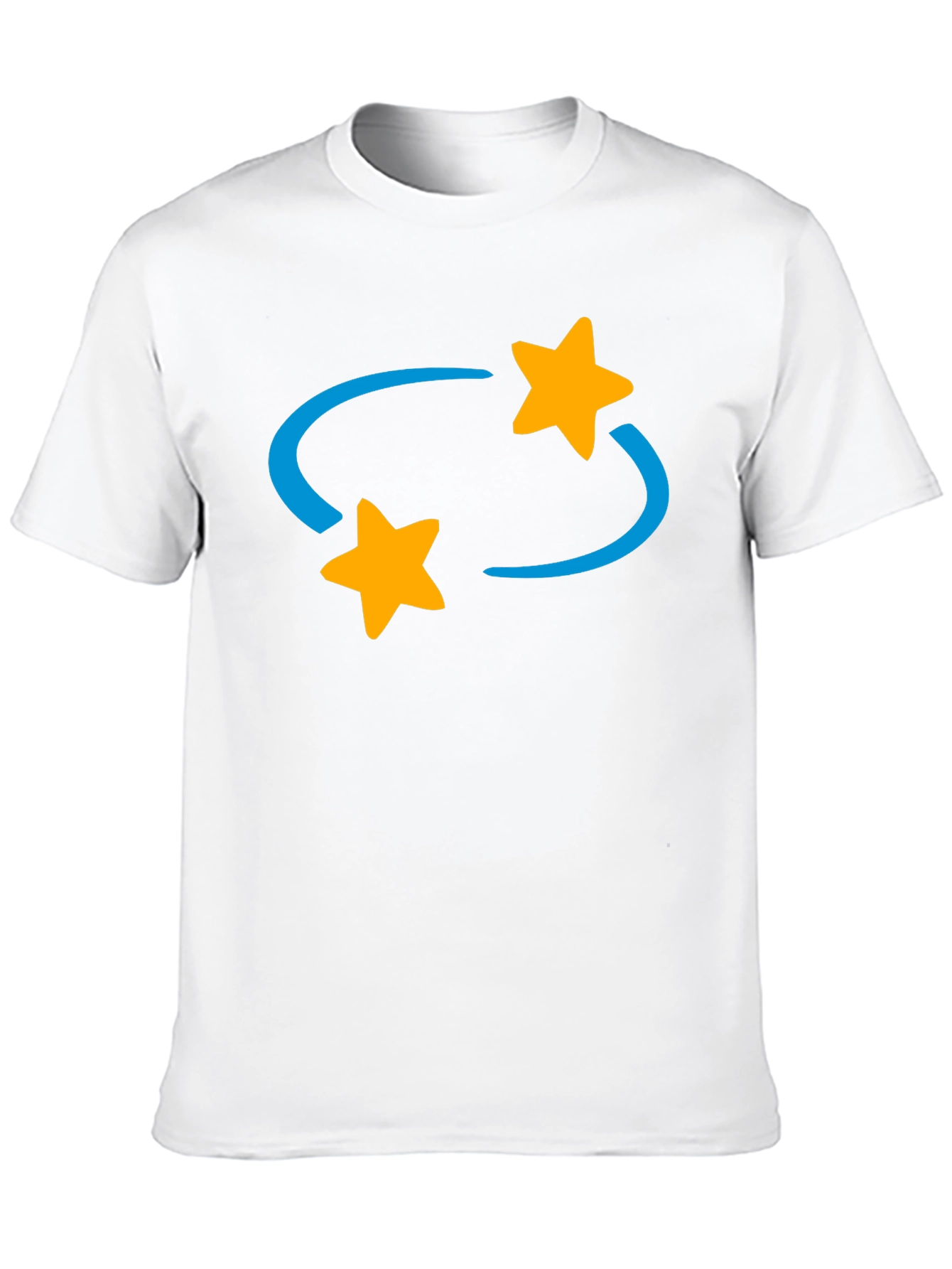 Rotating Stars Graphic Tee - Casual Style