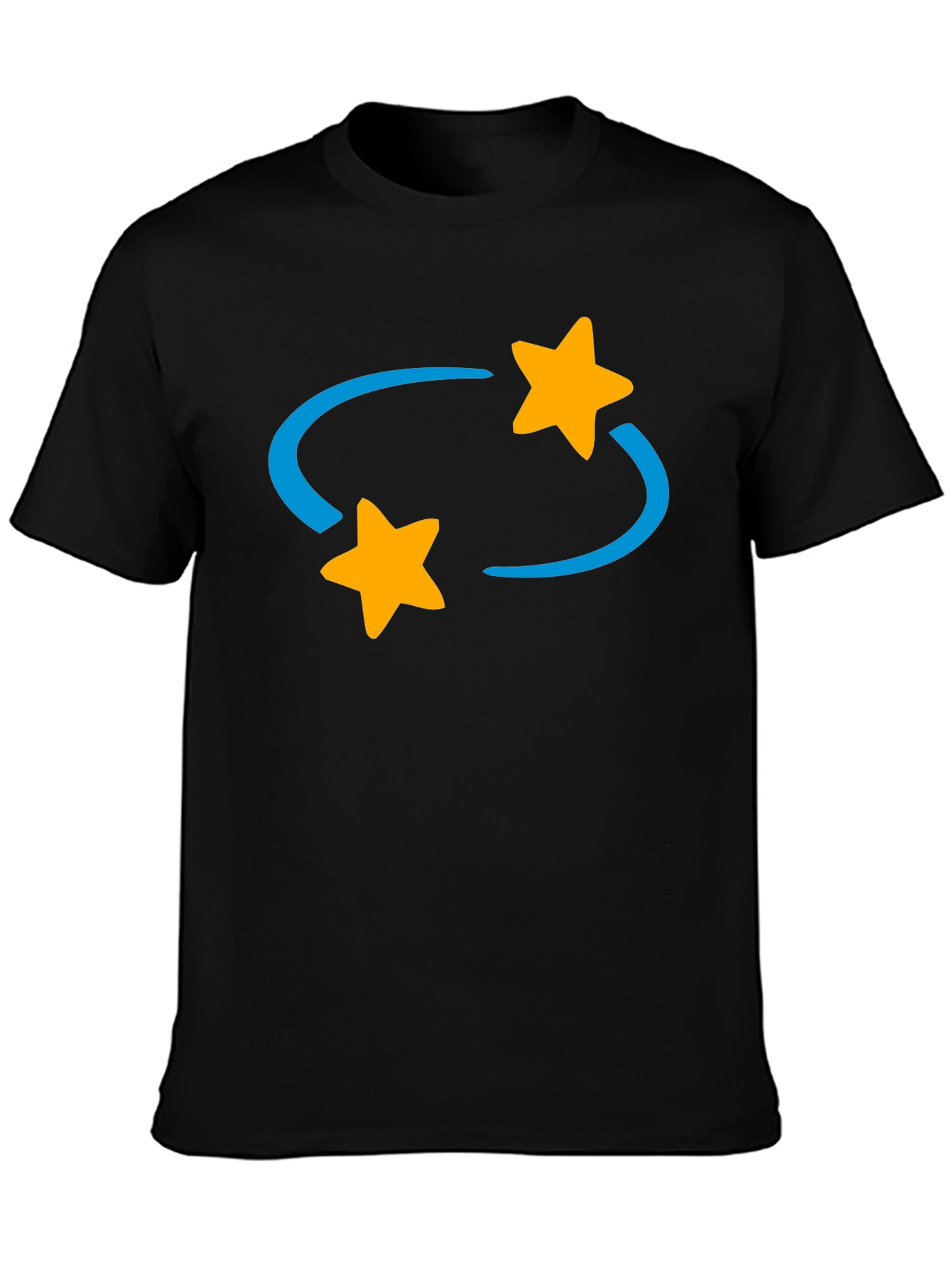Rotating Stars Graphic Tee - Casual Style