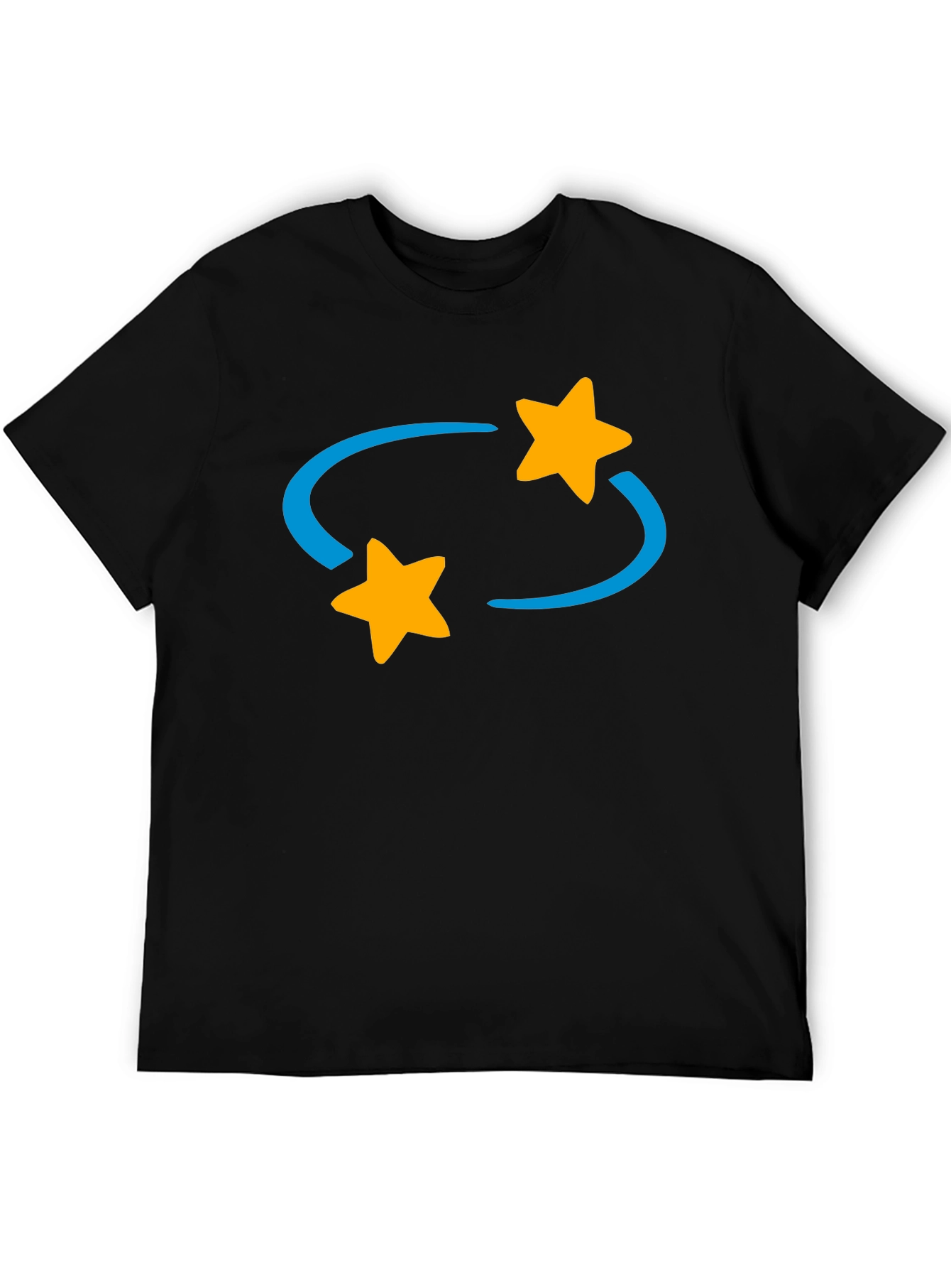 Rotating Stars Graphic Tee - Casual Style