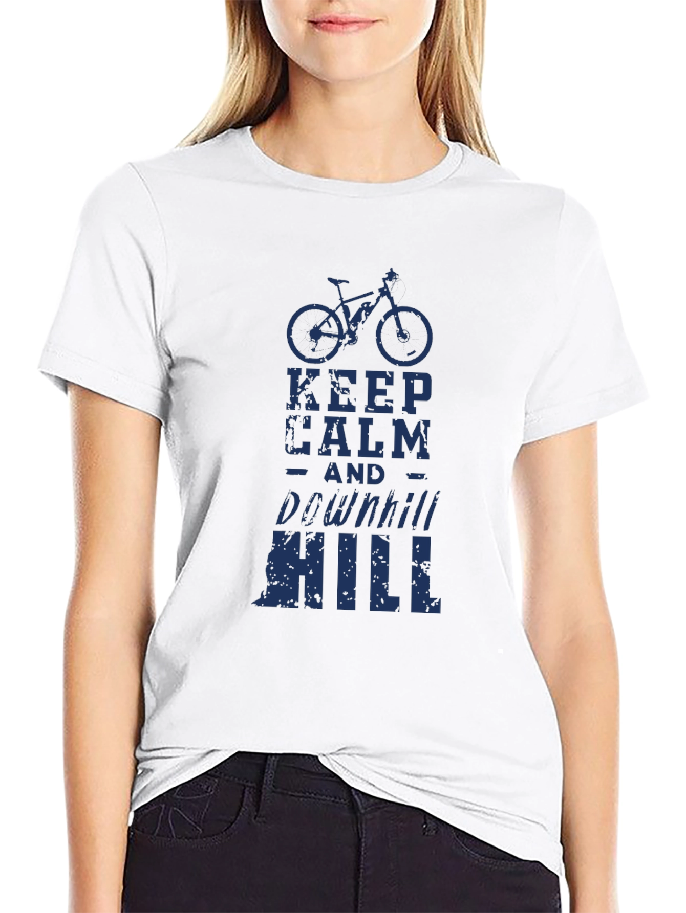 Keep Calm Downhill Mountain Bike T-Shirt