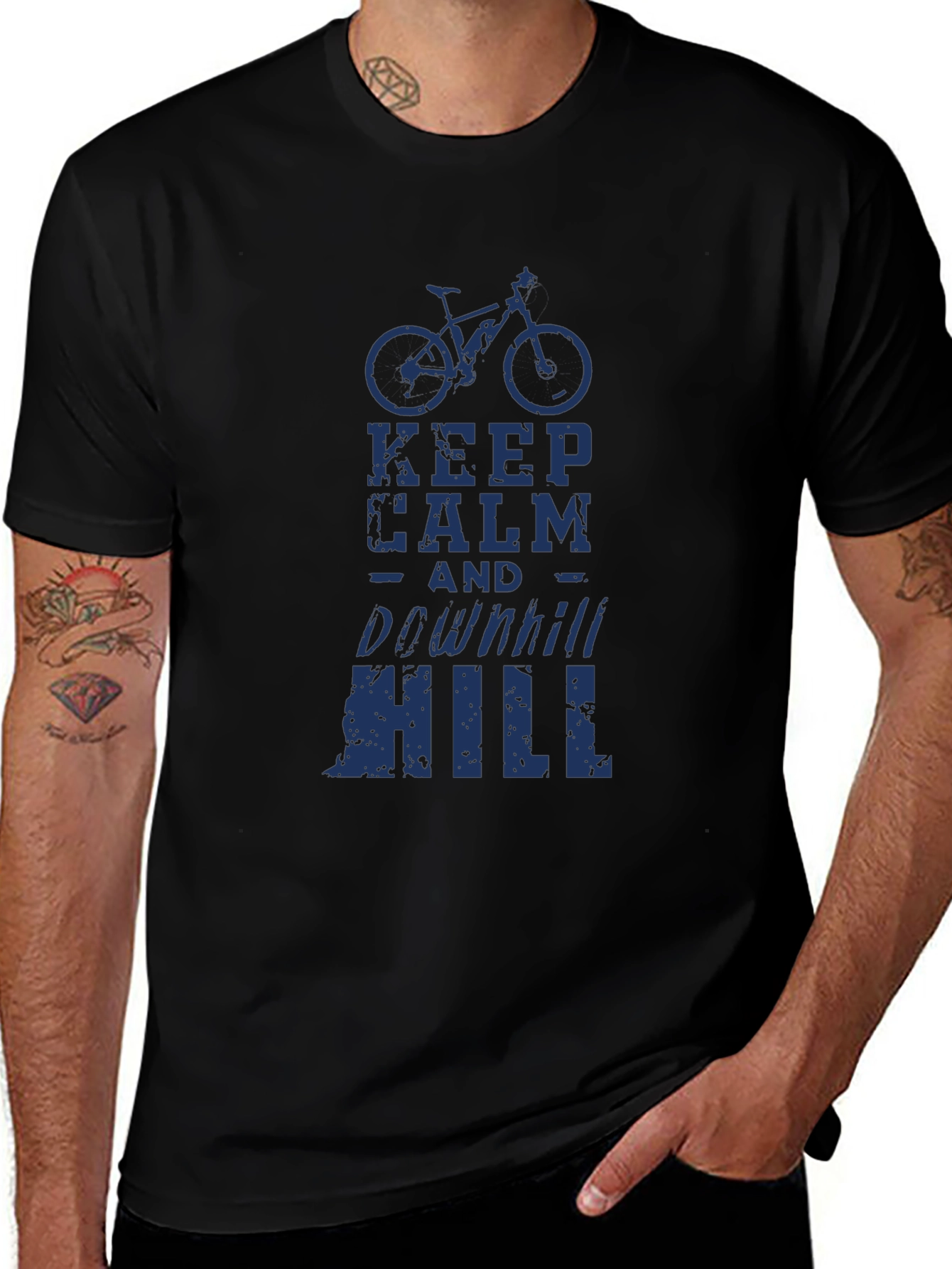 Keep Calm Downhill Mountain Bike T-Shirt