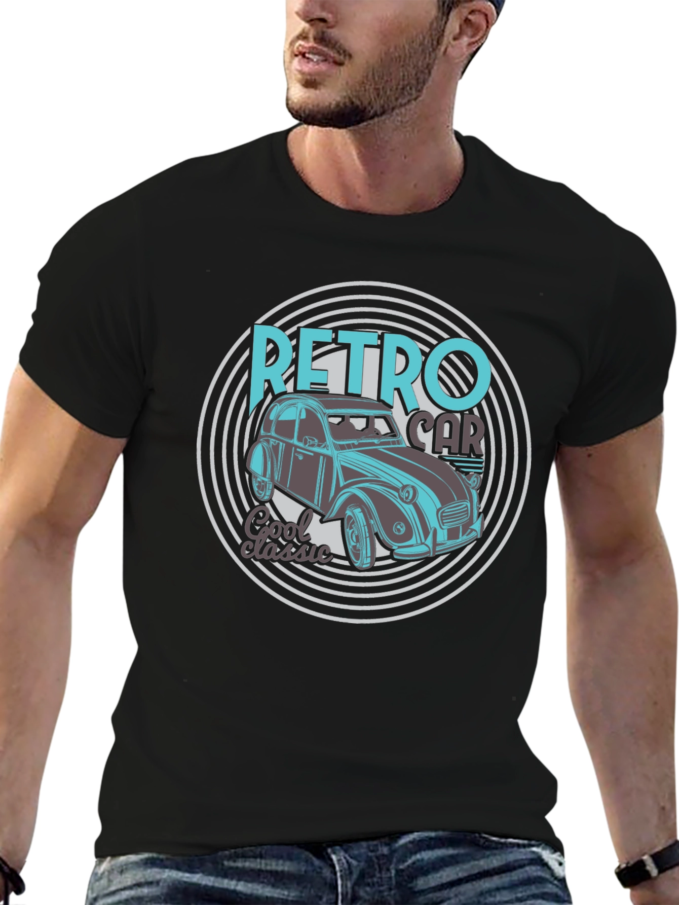 Retro Car Graphic Tee - Cool Classic Design