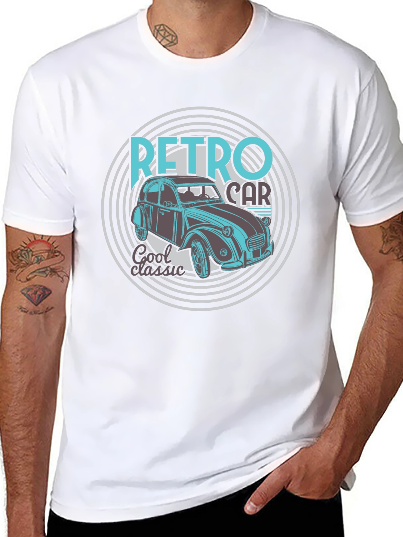 Retro Car Graphic Tee - Cool Classic Design