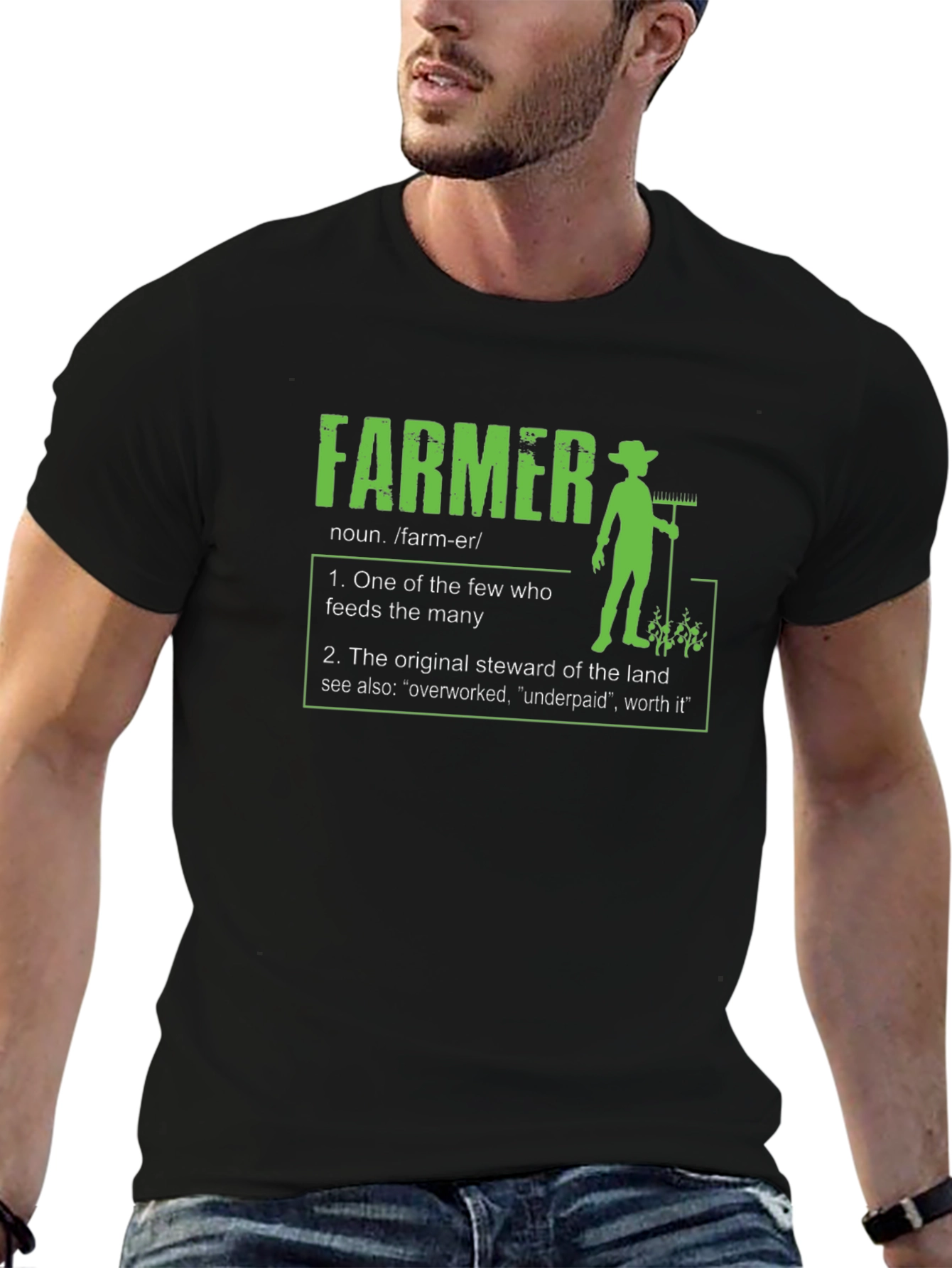 Farmer Definition T-Shirt - Agricultural Gift