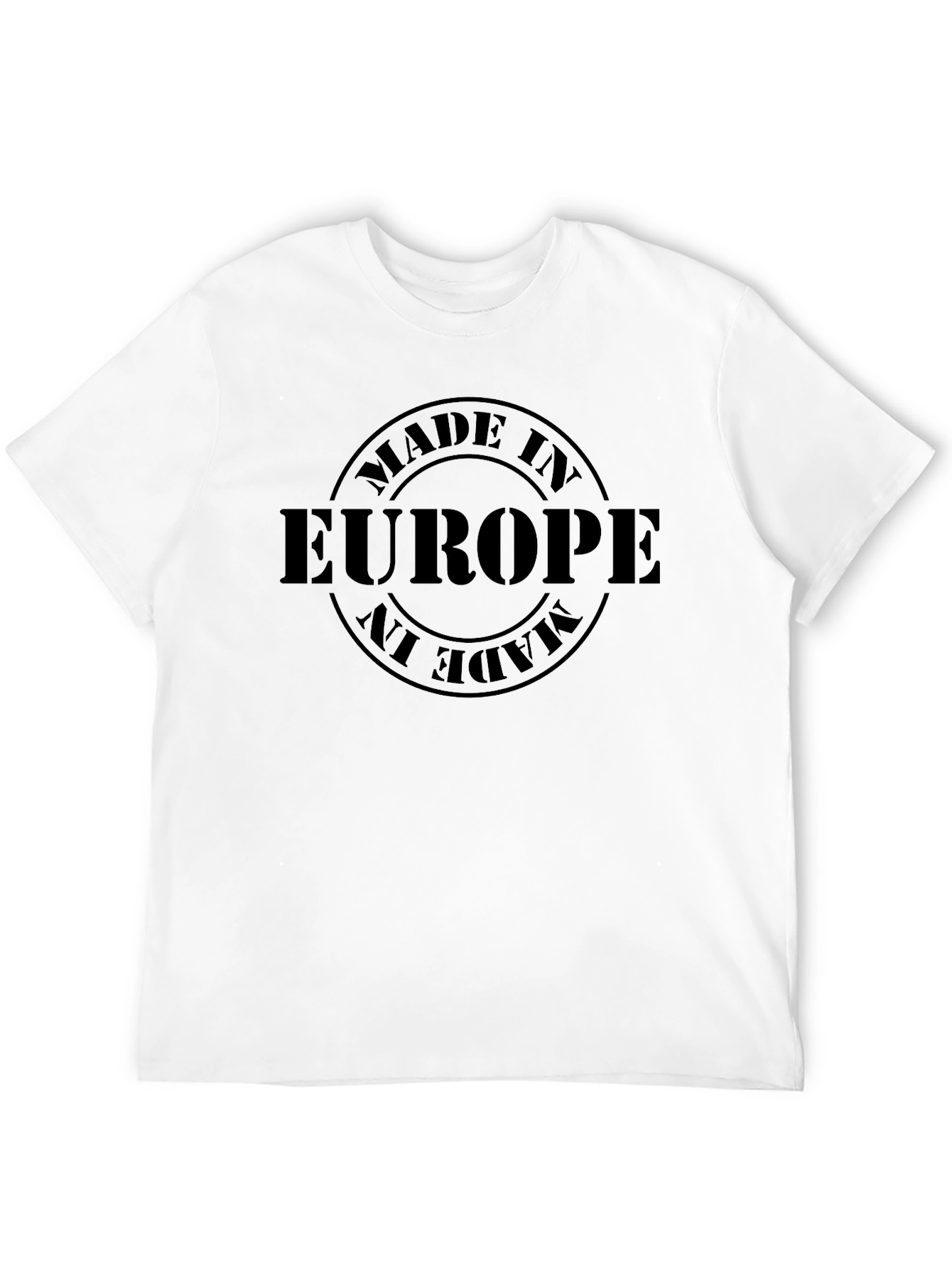 Made in Europe Black T-Shirt