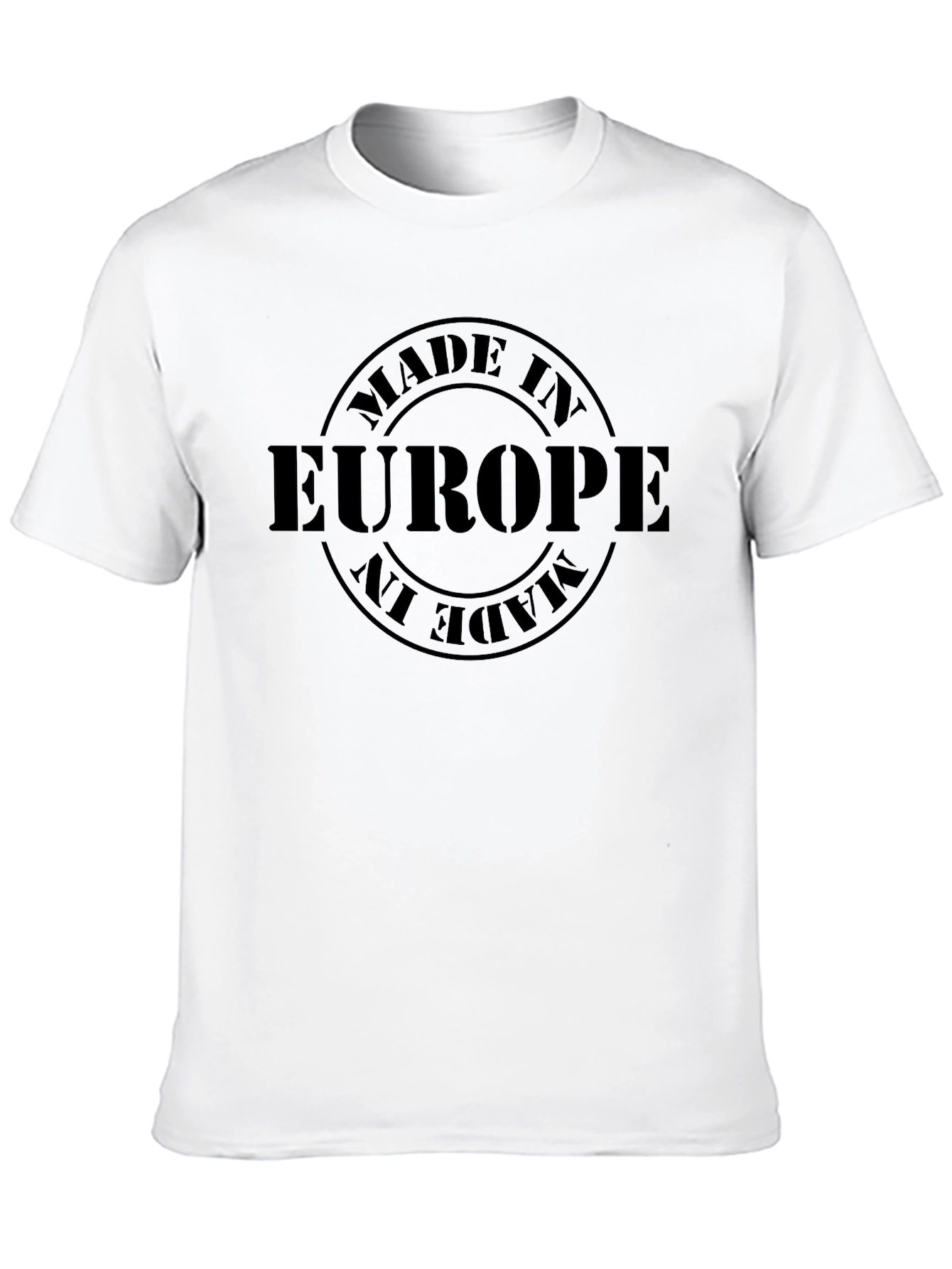 Made in Europe Black T-Shirt