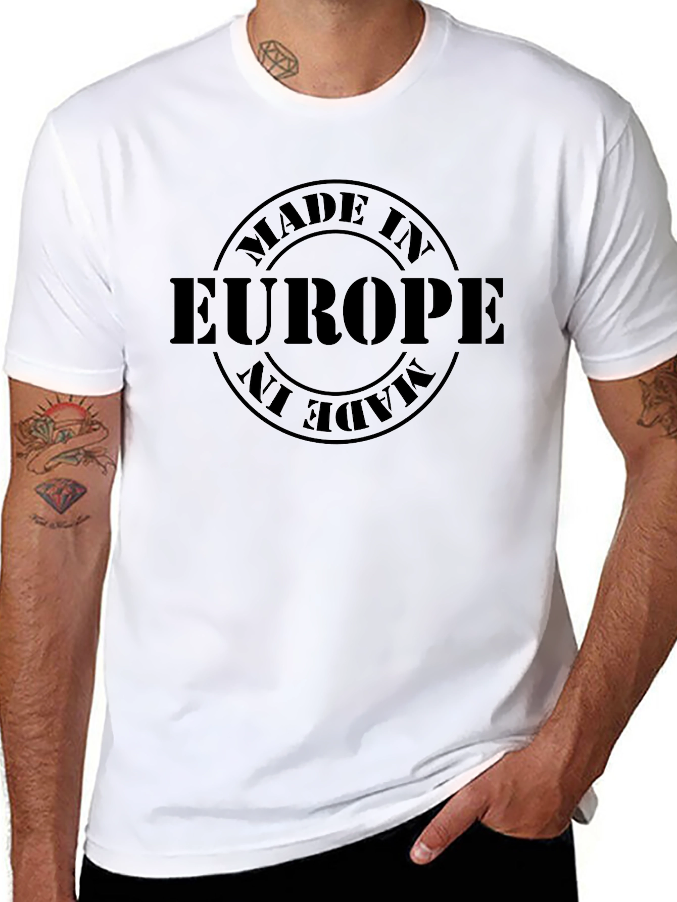Made in Europe Black T-Shirt
