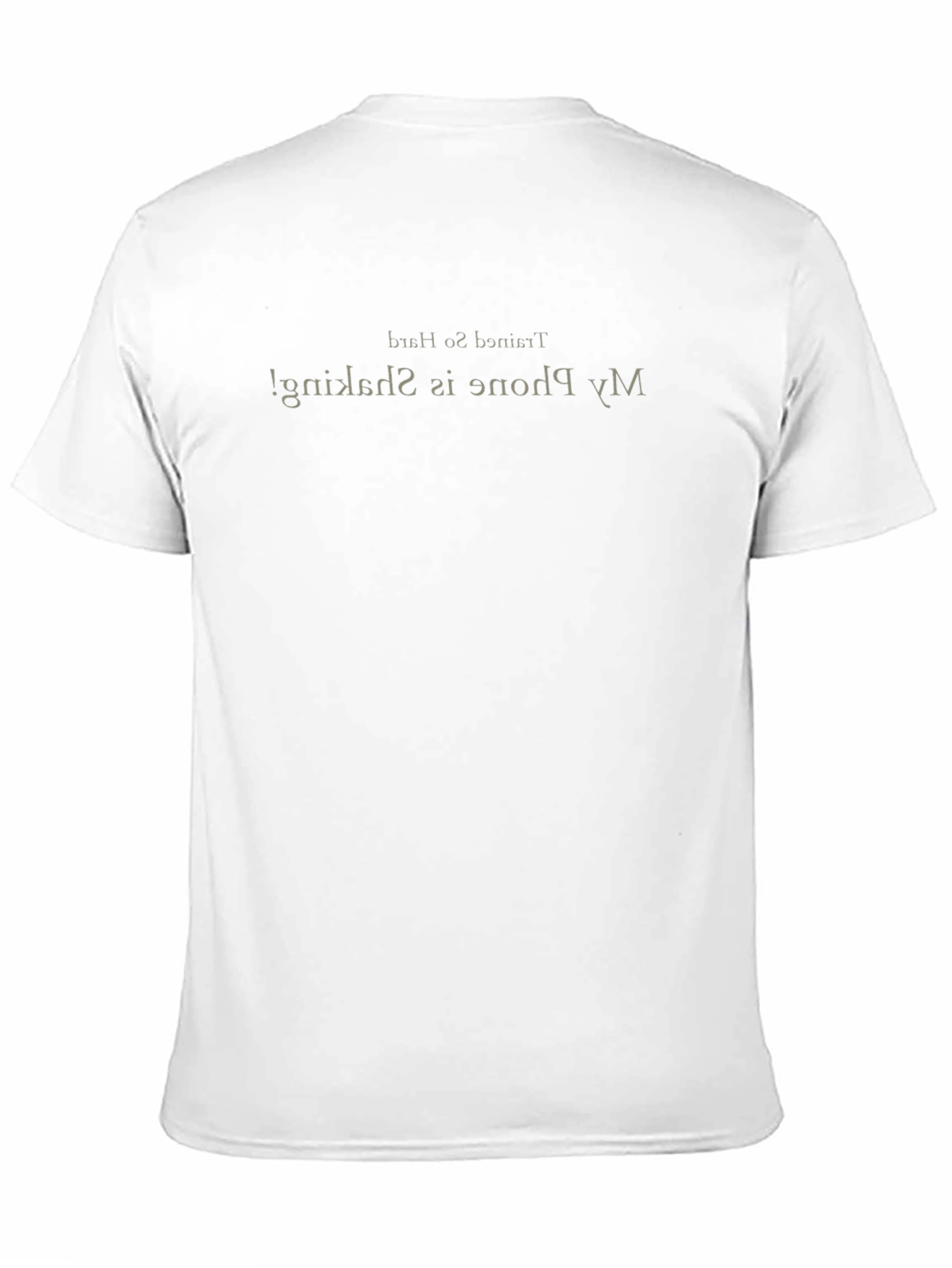 My Phone Is Shaking Black T-Shirt