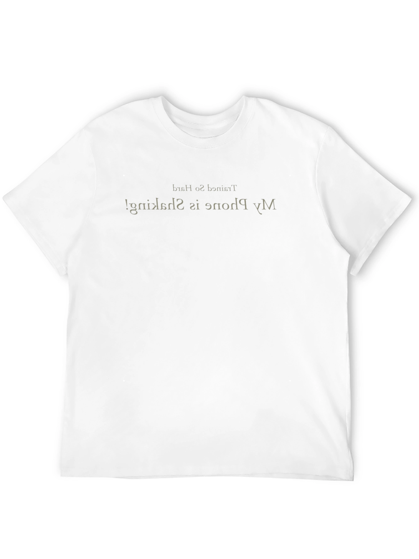 My Phone Is Shaking Black T-Shirt
