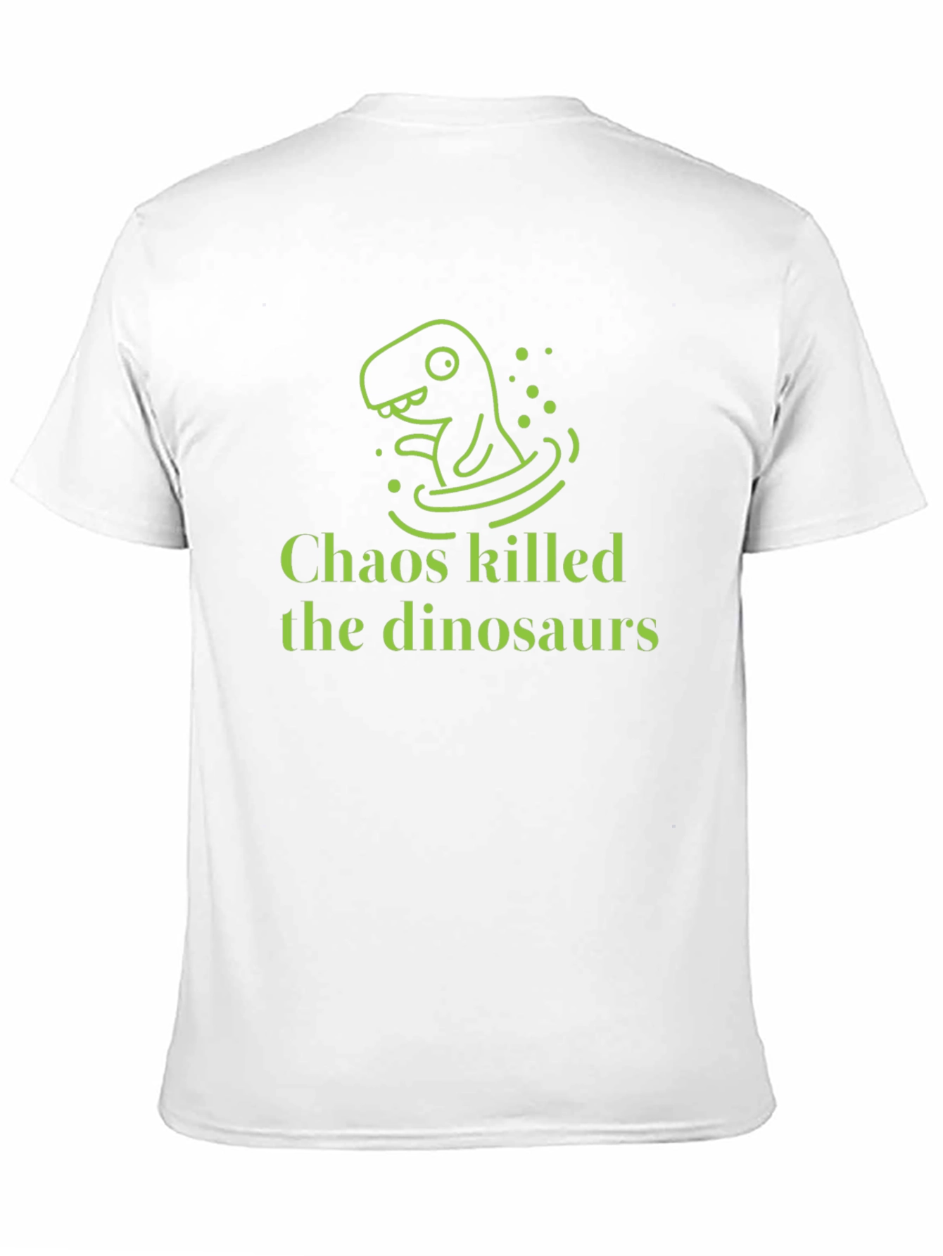 Chaos Killed the Dinosaurs Black Graphic Tee