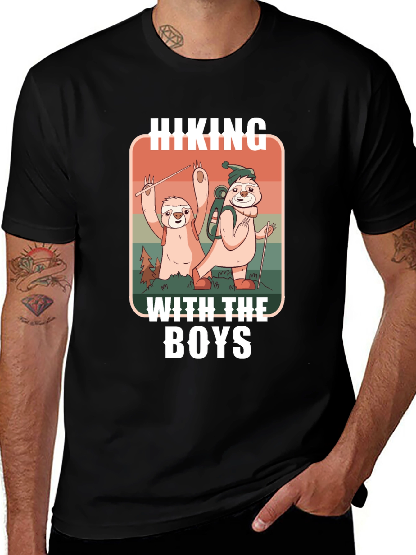 Hiking With The Boys Graphic Tee