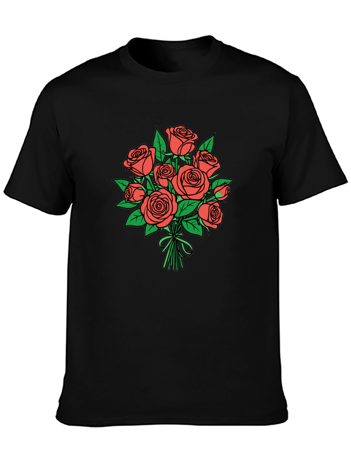 Floral Bouquet Graphic Tee - Stylish Casual Wear