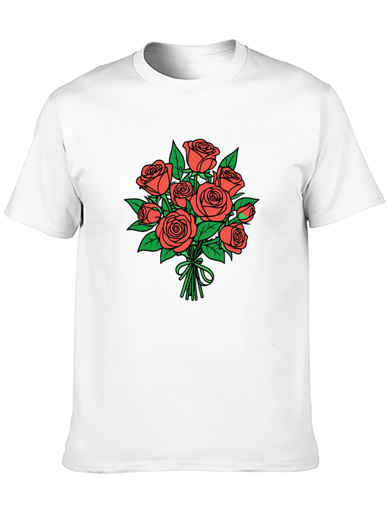 Floral Bouquet Graphic Tee - Stylish Casual Wear