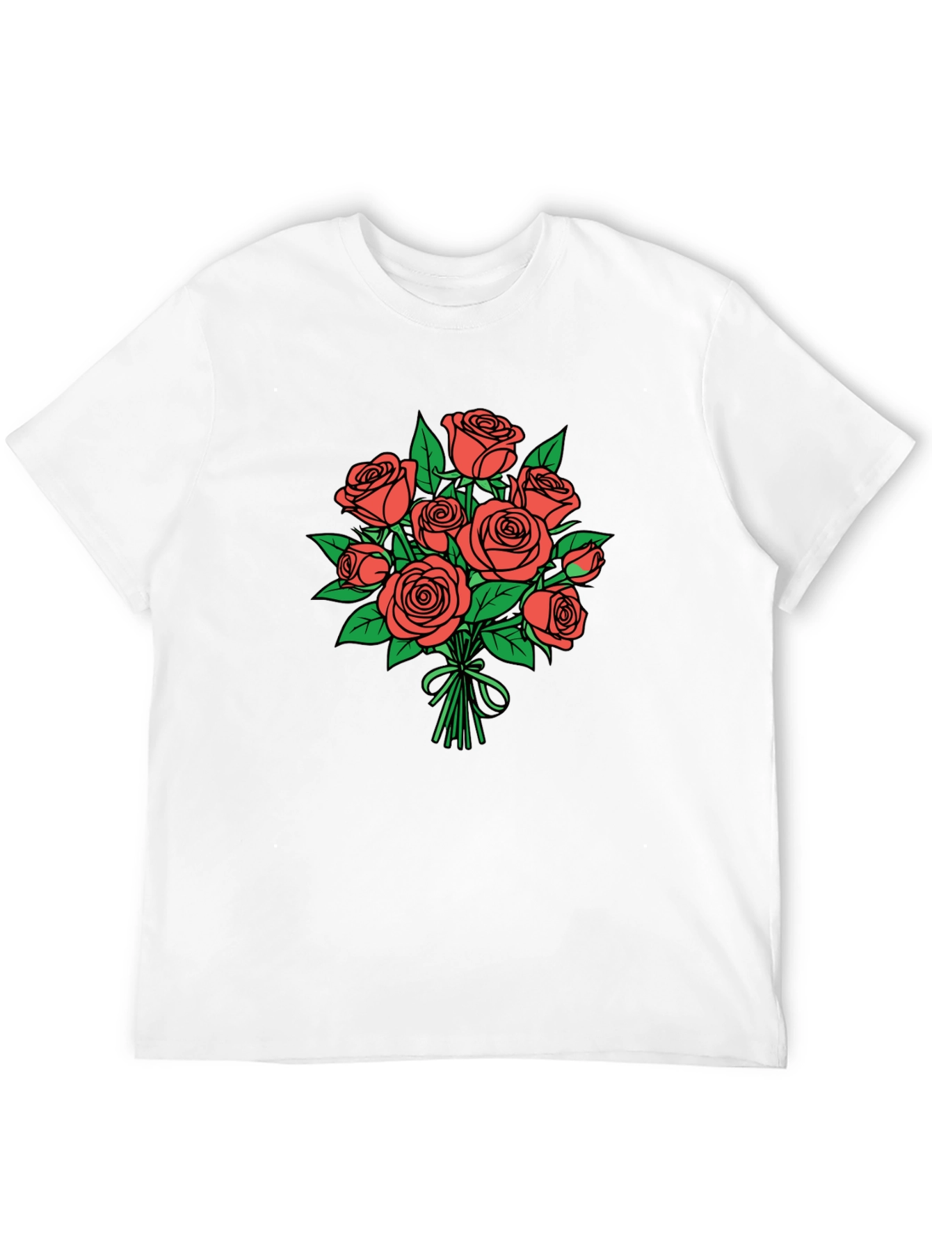 Floral Bouquet Graphic Tee - Stylish Casual Wear