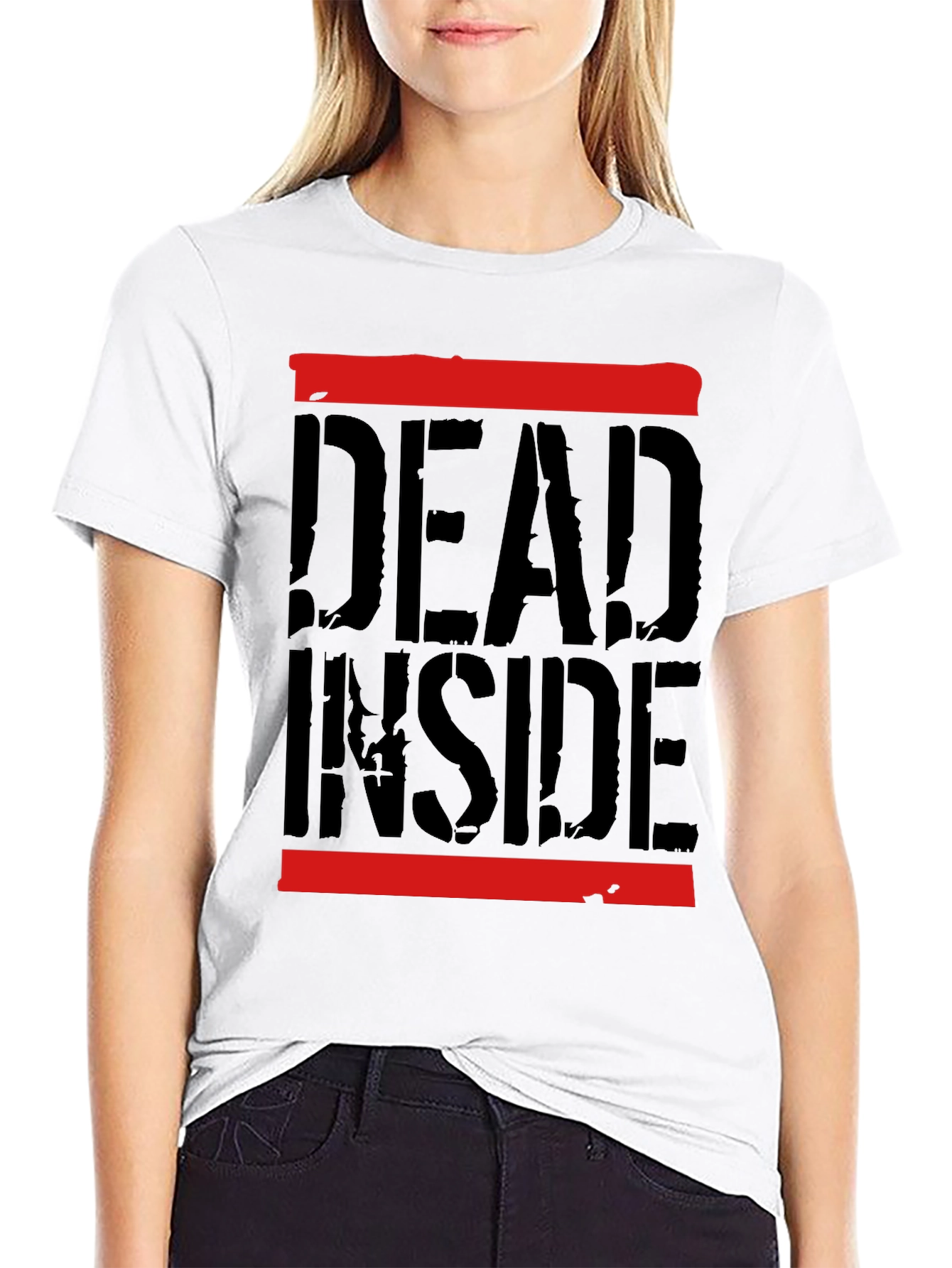 Dead Inside Graphic Tee - Trendy Streetwear