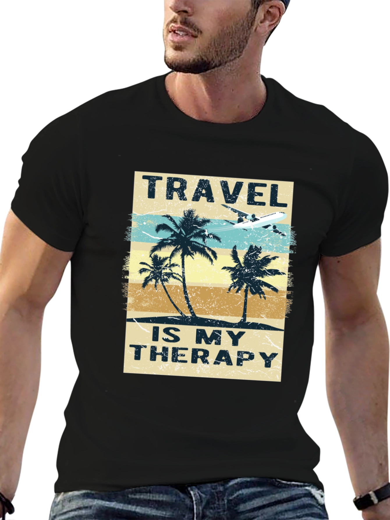 Travel is My Therapy Graphic T-Shirt