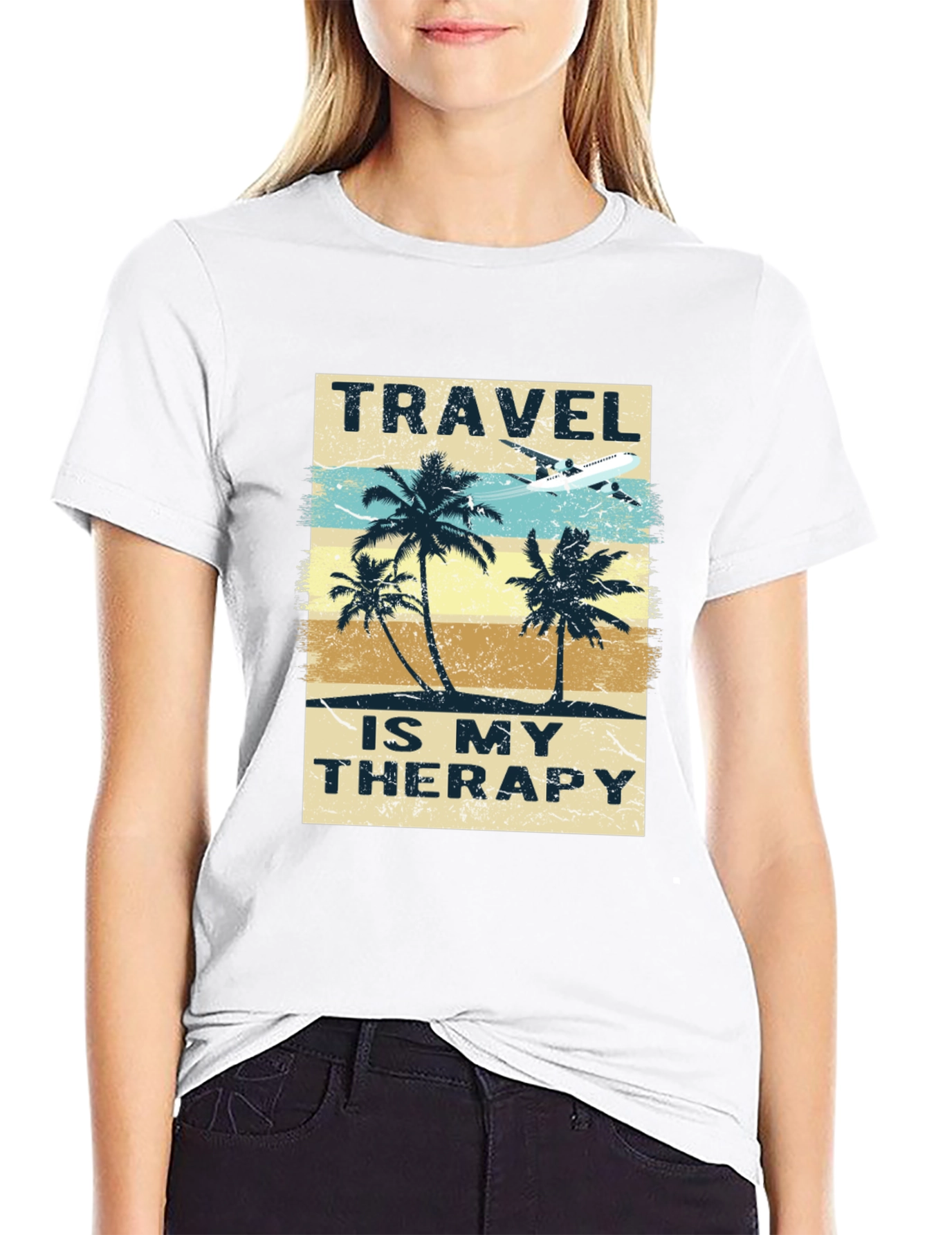 Travel is My Therapy Graphic T-Shirt