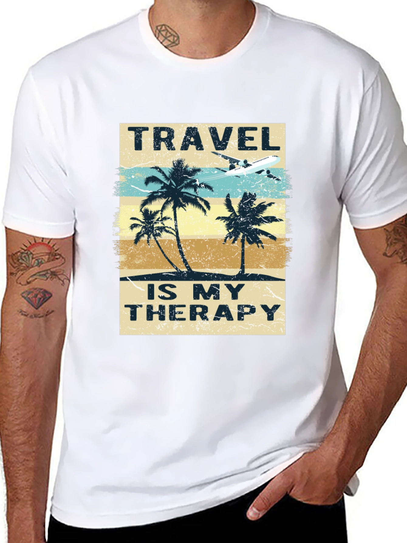 Travel is My Therapy Graphic T-Shirt