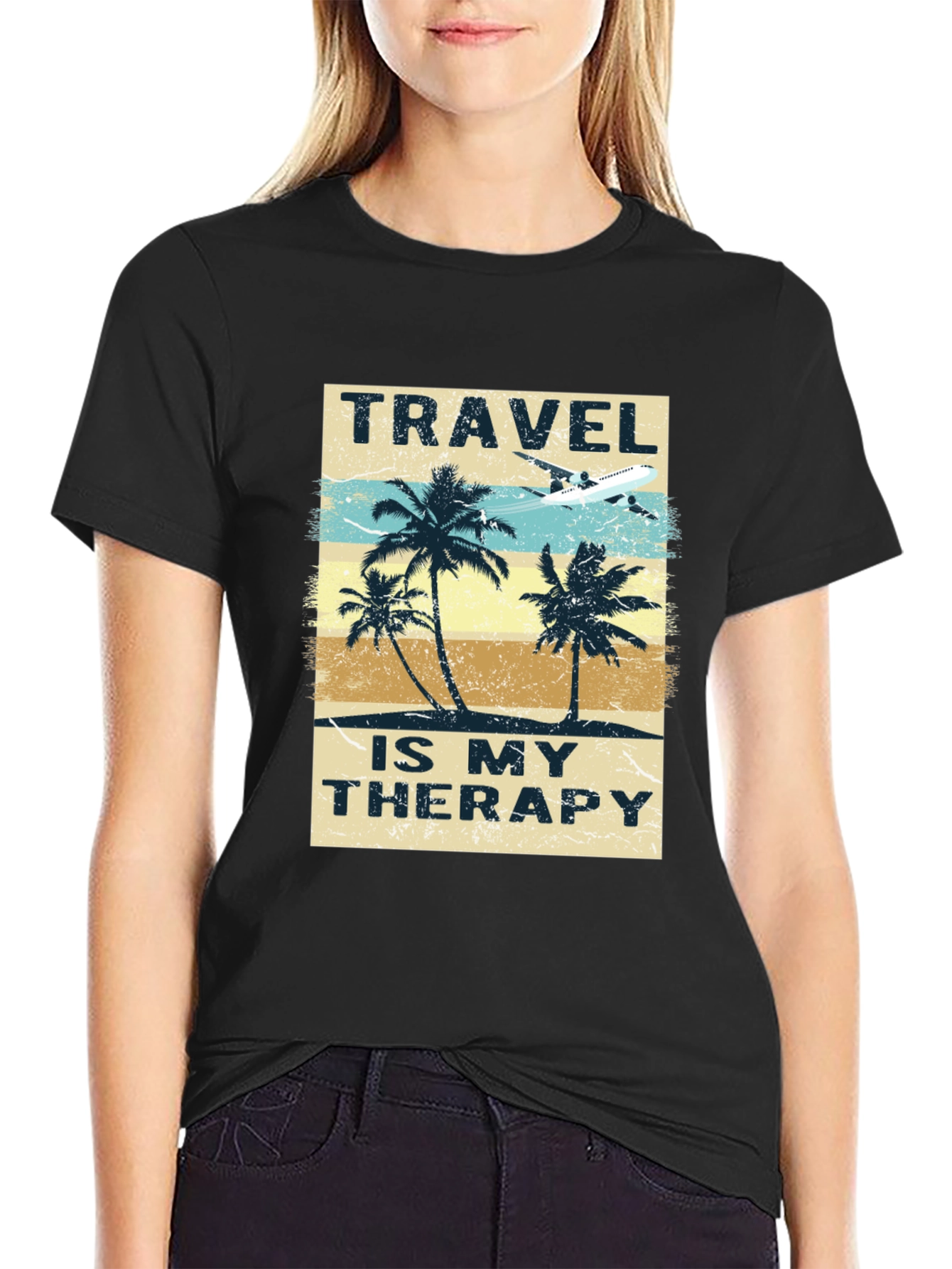 Travel is My Therapy Graphic T-Shirt
