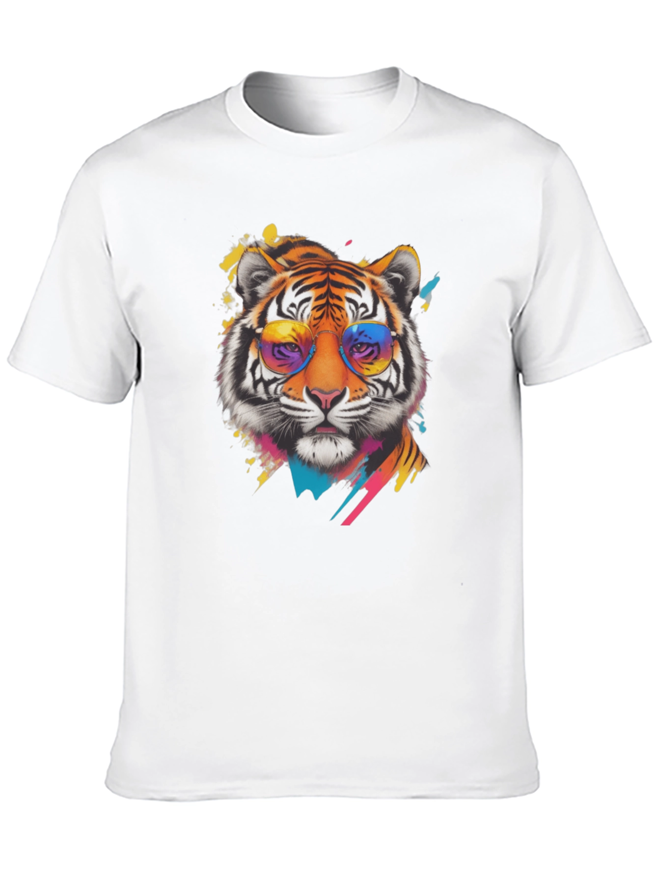 Cool Tiger Graphic Tee - Mens Black T-Shirt