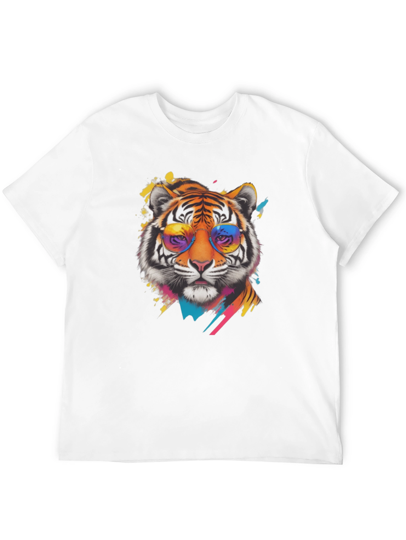 Cool Tiger Graphic Tee - Mens Black T-Shirt