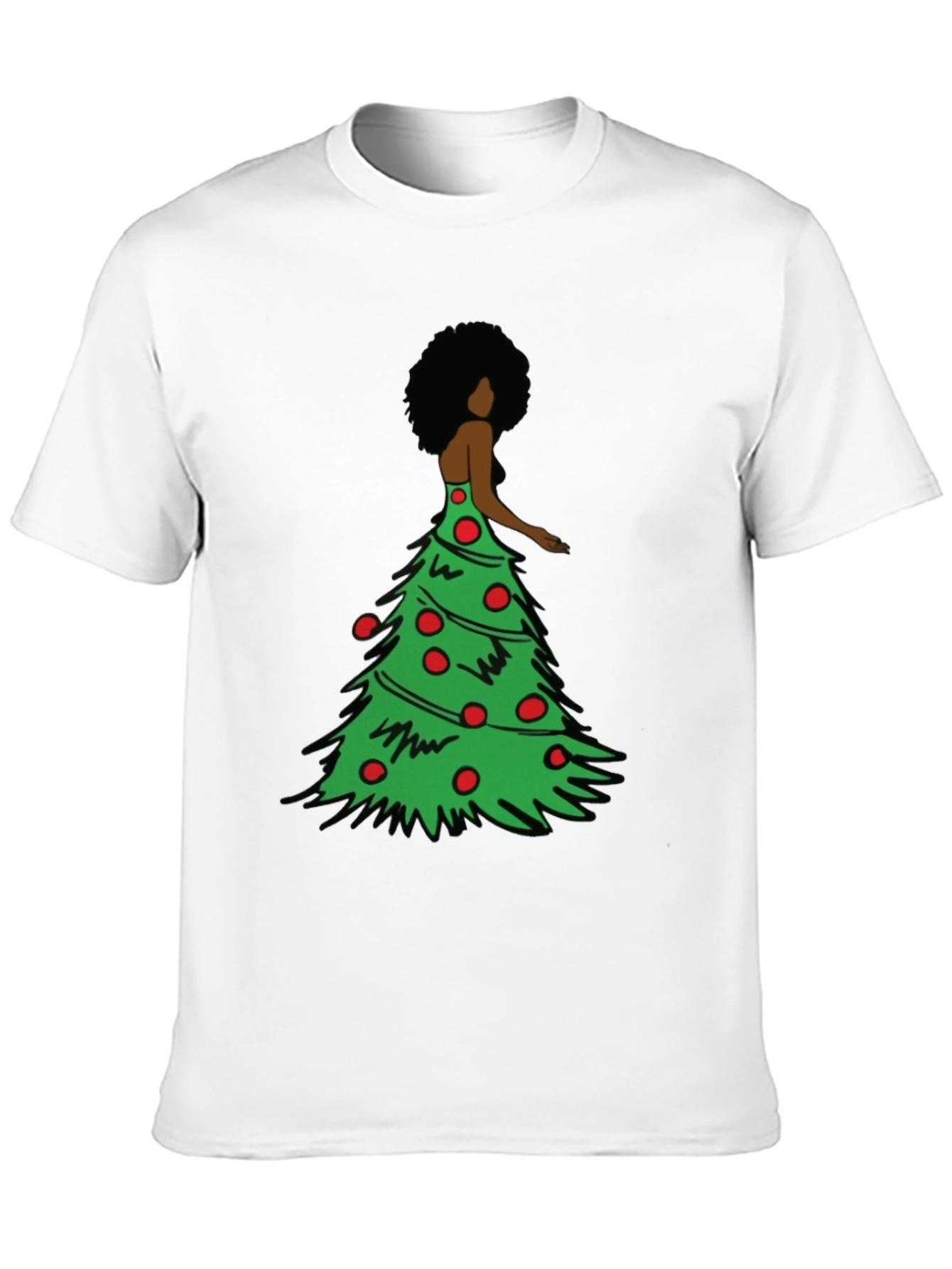 Christmas Tree Dress Graphic T-Shirt