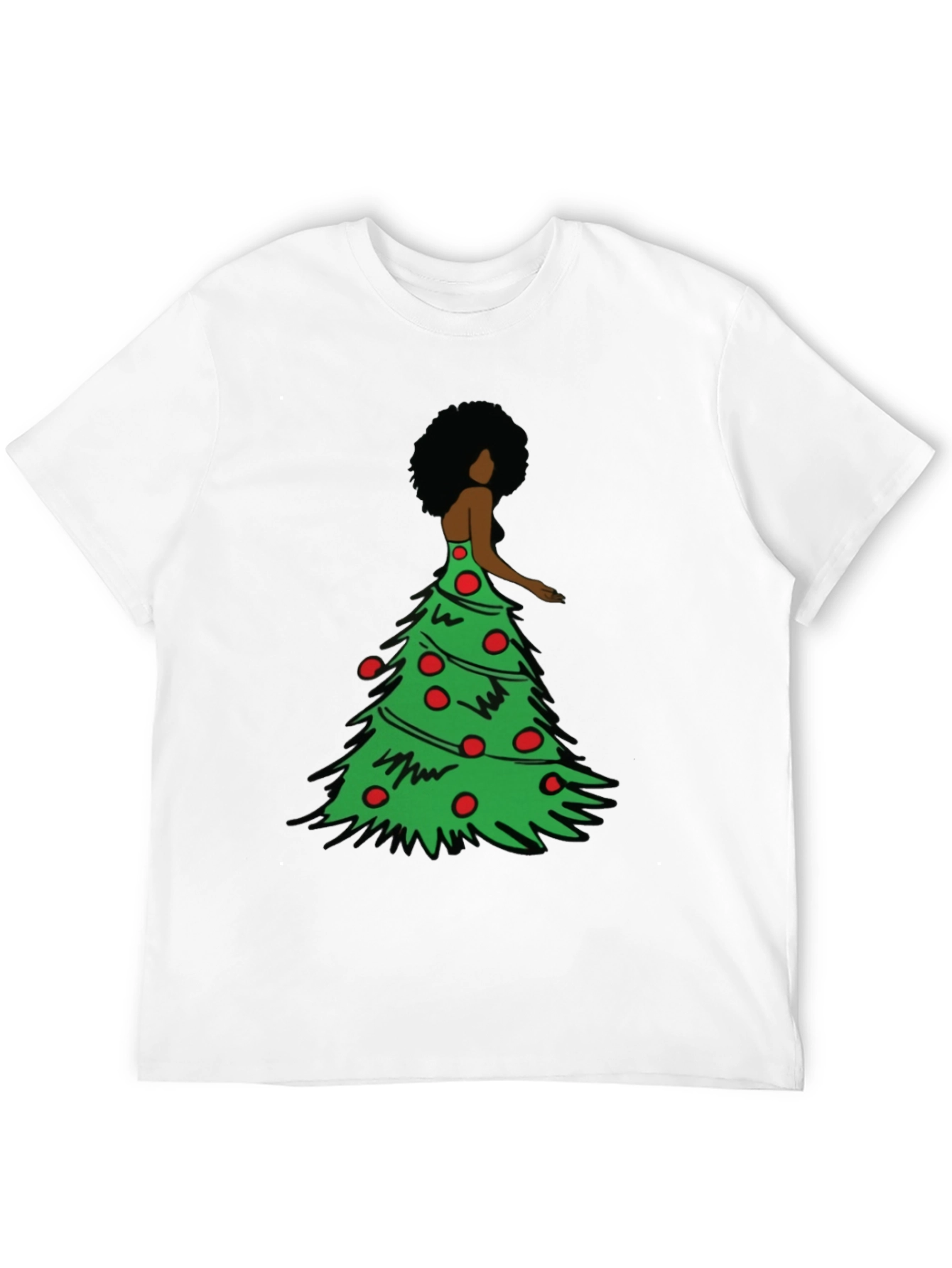 Christmas Tree Dress Graphic T-Shirt