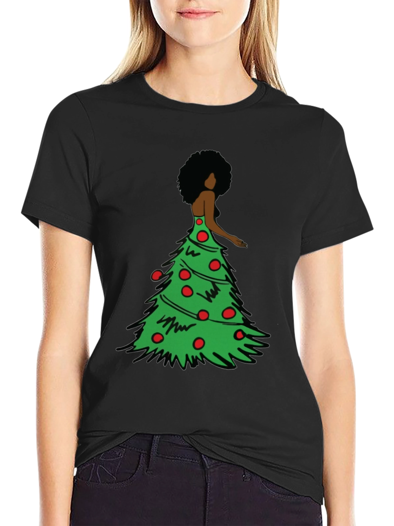 Christmas Tree Dress Graphic T-Shirt