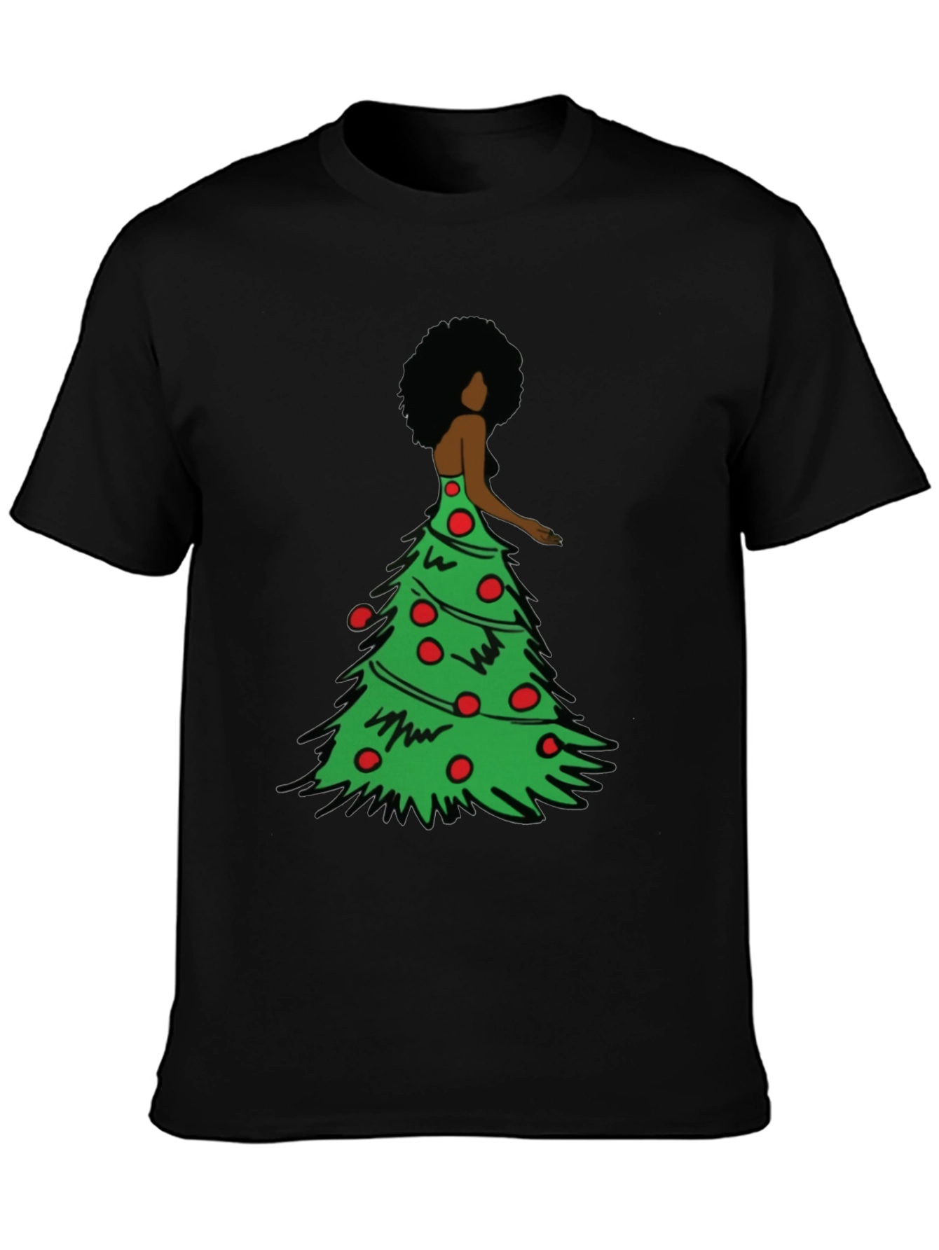 Christmas Tree Dress Graphic T-Shirt