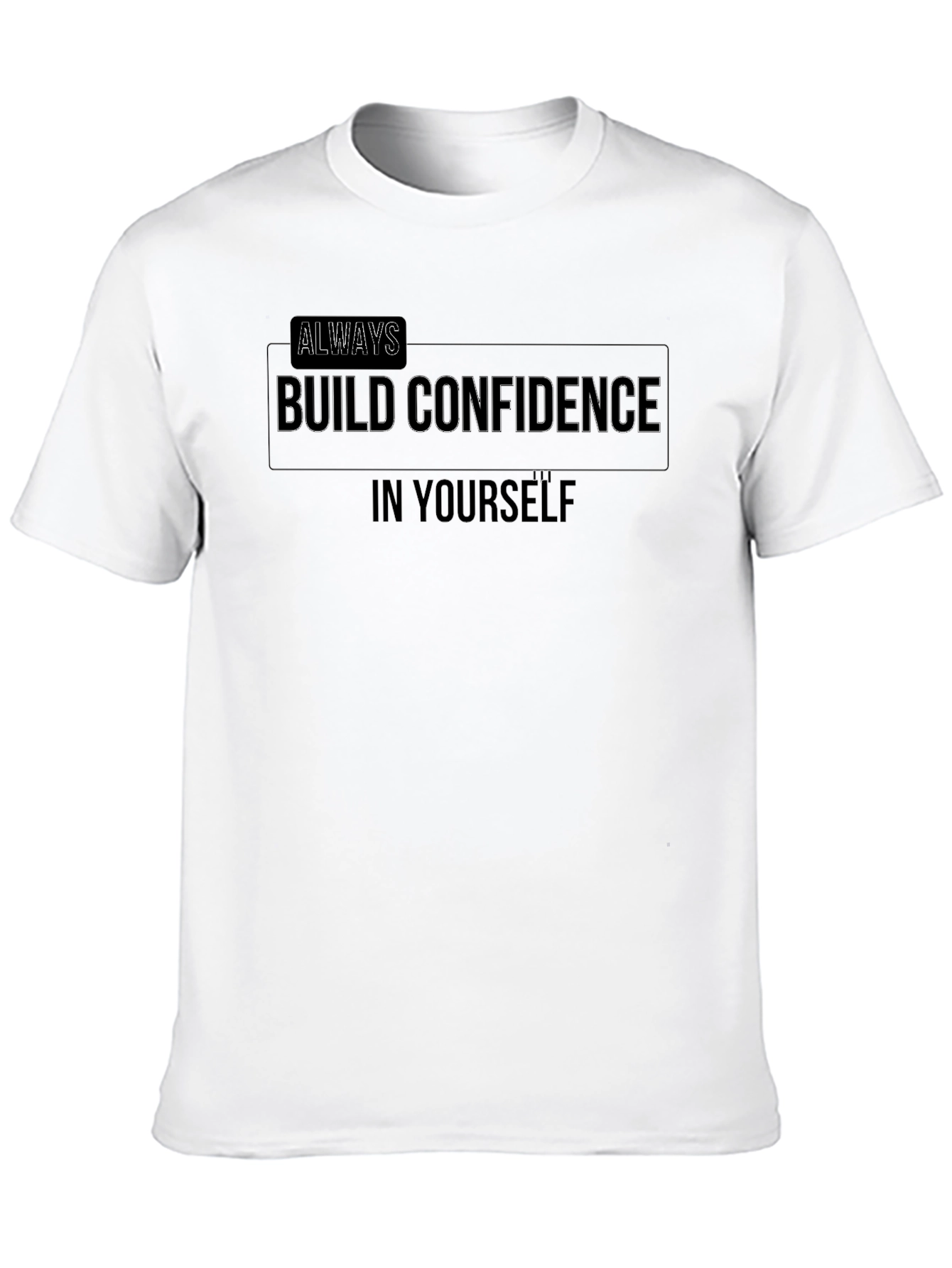 Confidence Builder Black Graphic Tee