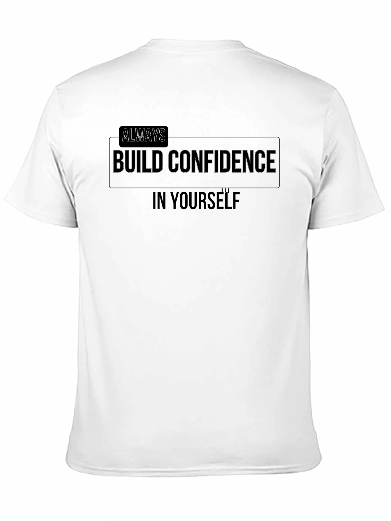 Confidence Builder Black Graphic Tee