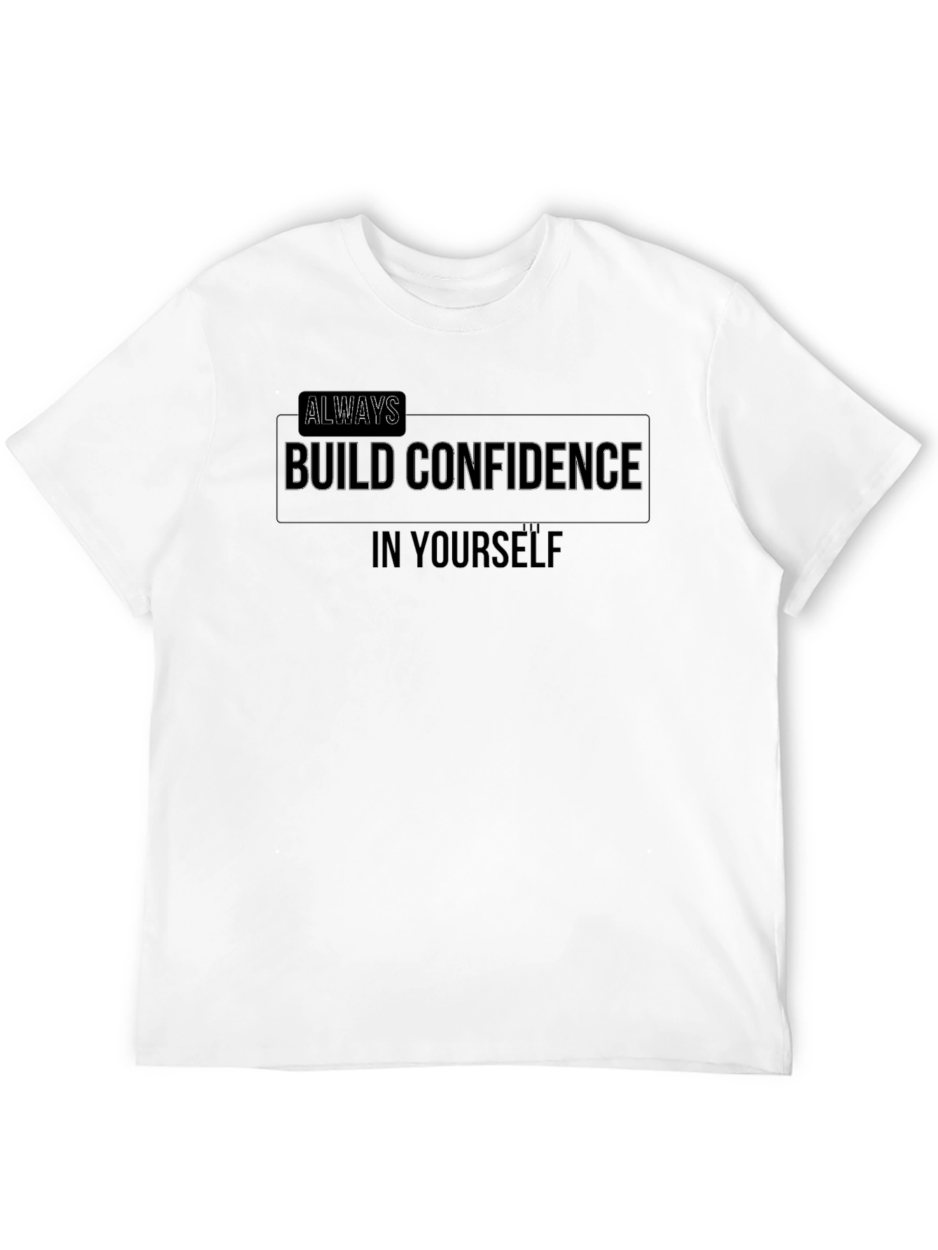 Confidence Builder Black Graphic Tee