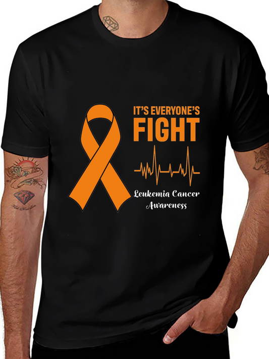 Leukemia Awareness Black T-Shirt