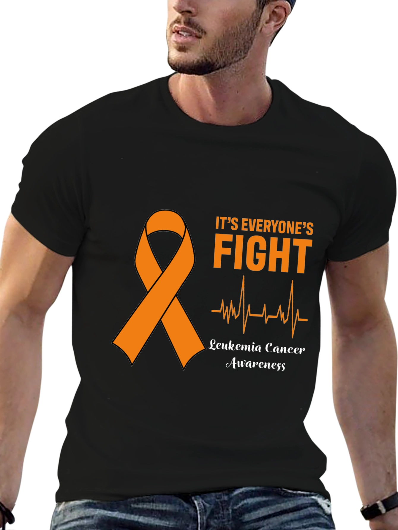 Leukemia Awareness Black T-Shirt