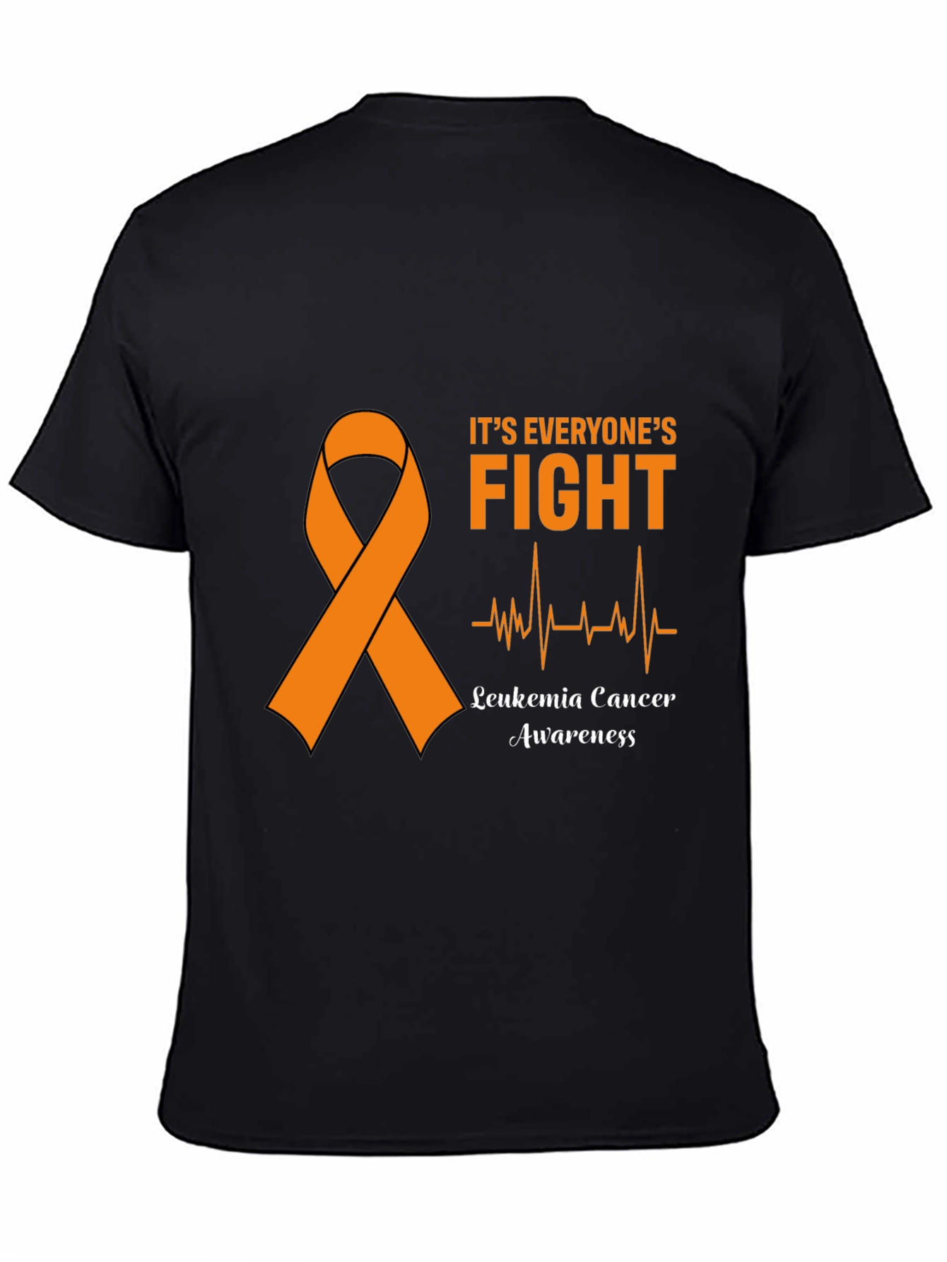 Leukemia Awareness Black T-Shirt