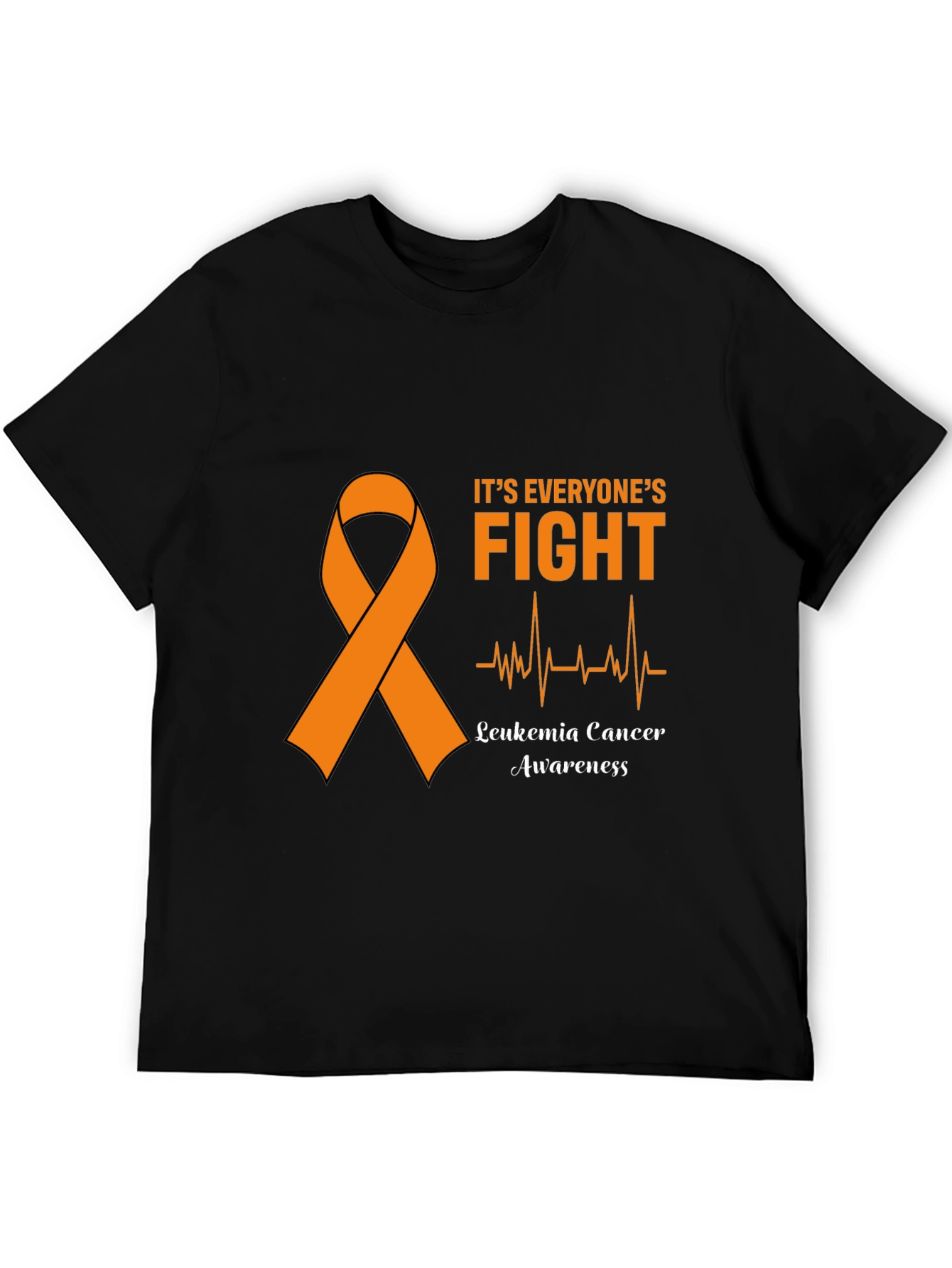 Leukemia Awareness Black T-Shirt