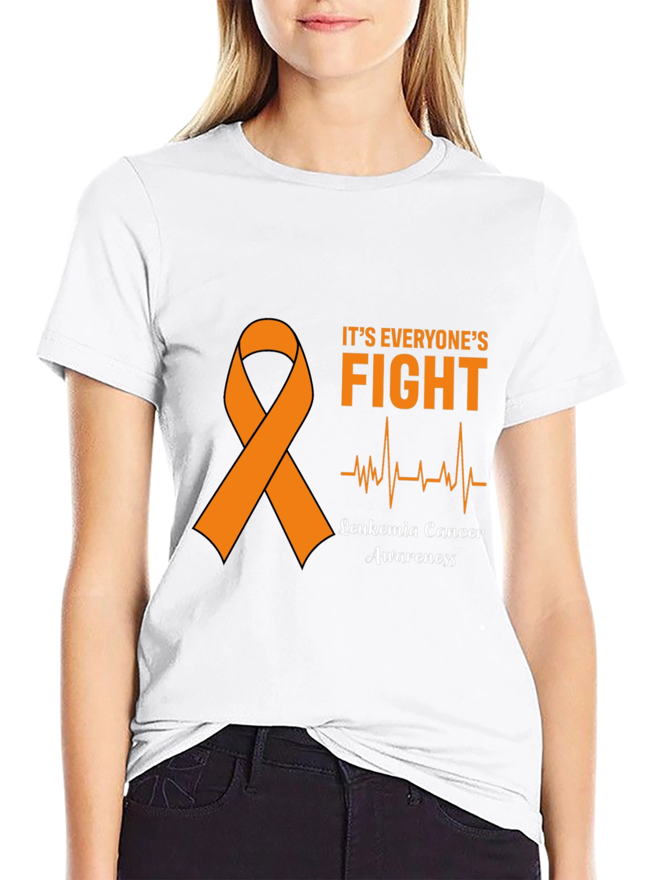 Leukemia Awareness Black T-Shirt
