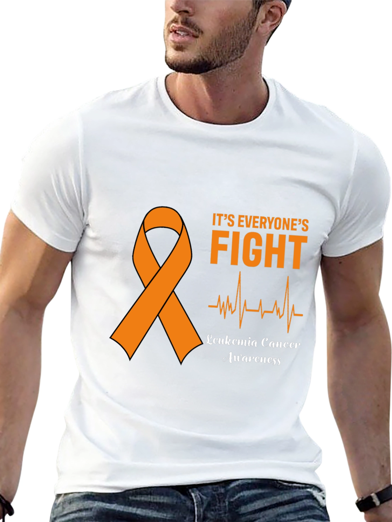Leukemia Awareness Black T-Shirt