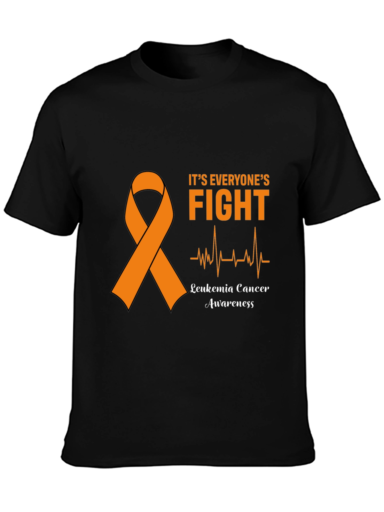 Leukemia Awareness Black T-Shirt