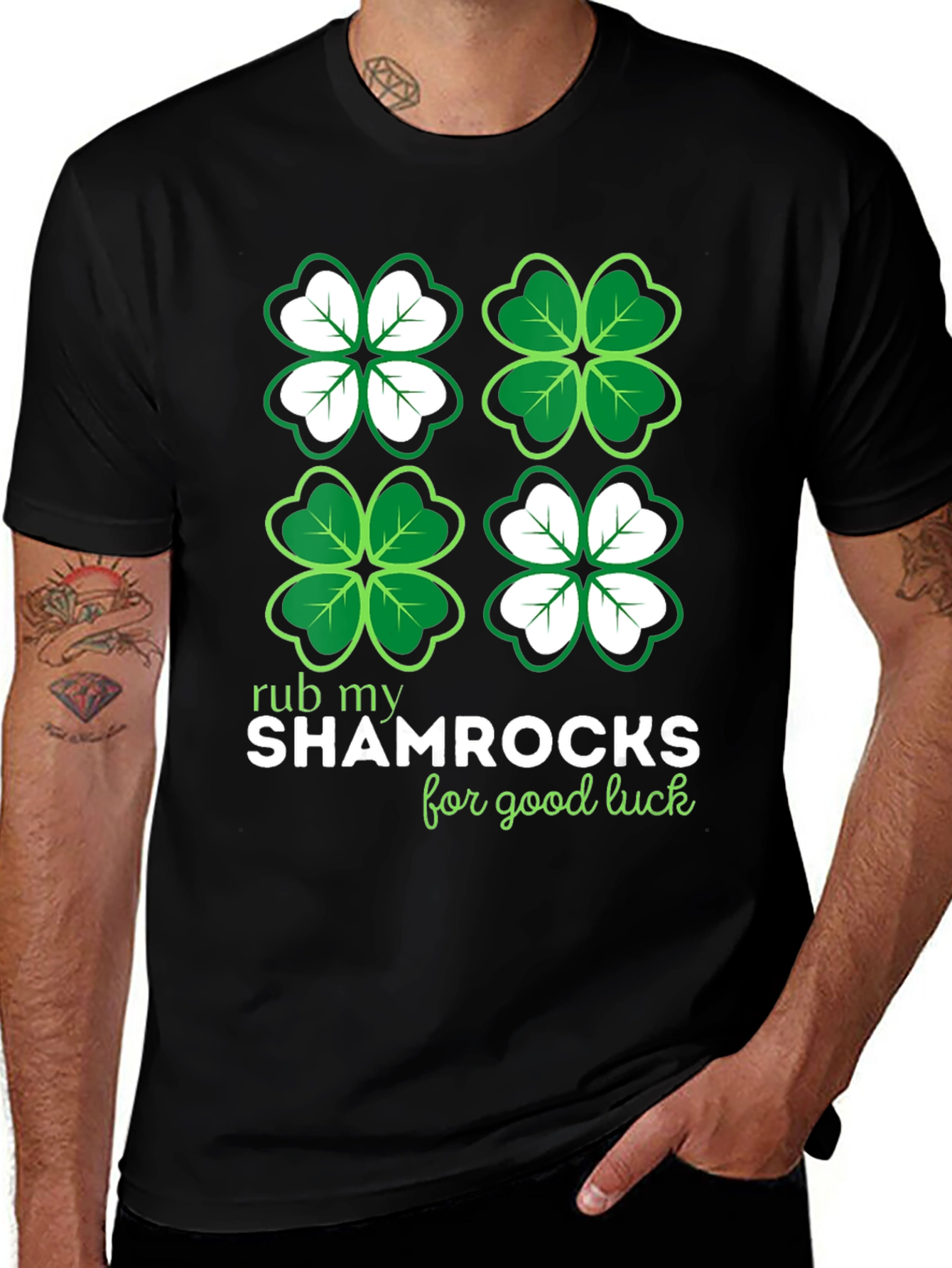 Shamrock Luck Graphic T-Shirt - St. Patricks Day Tee
