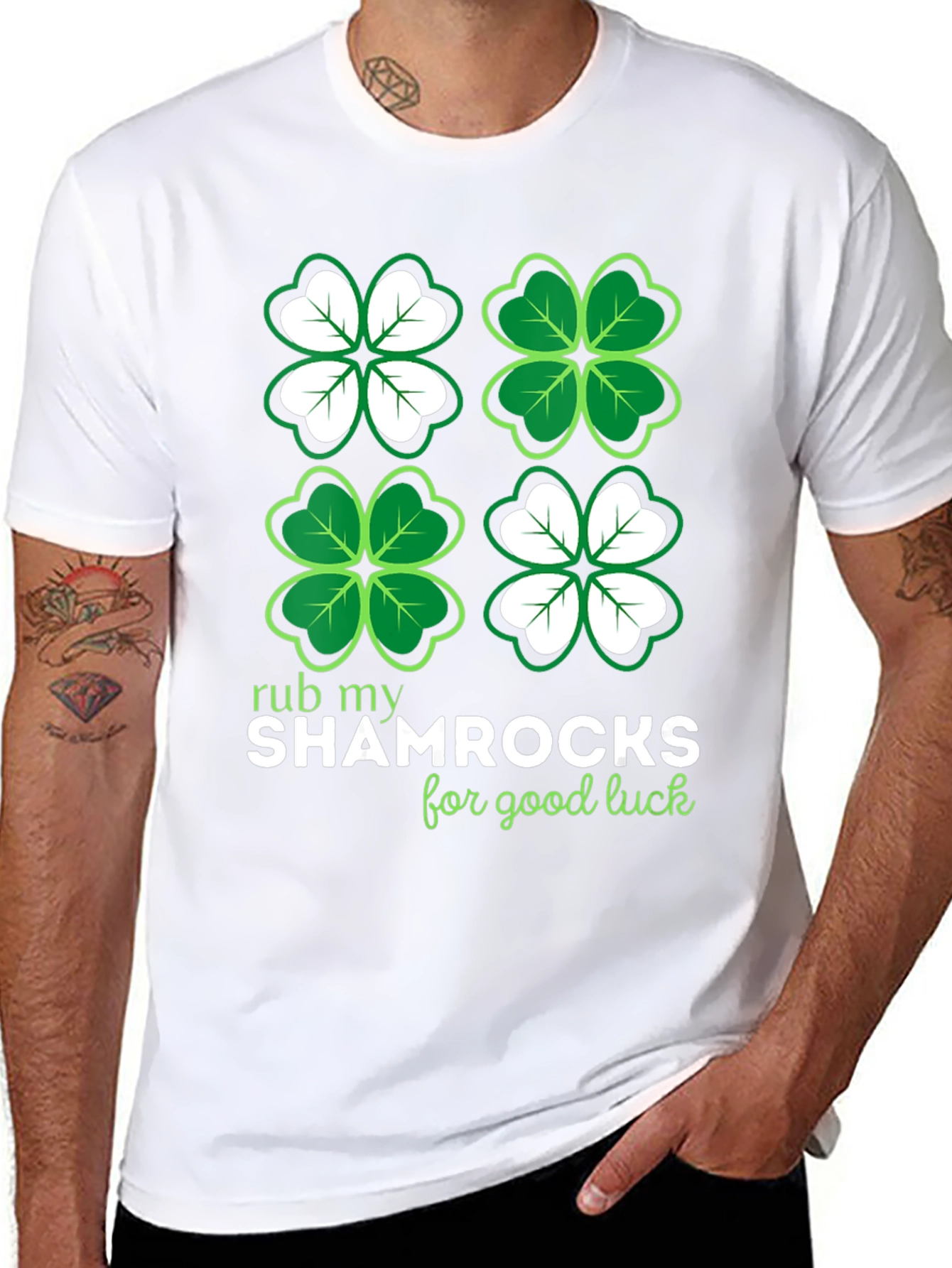 Shamrock Luck Graphic T-Shirt - St. Patricks Day Tee
