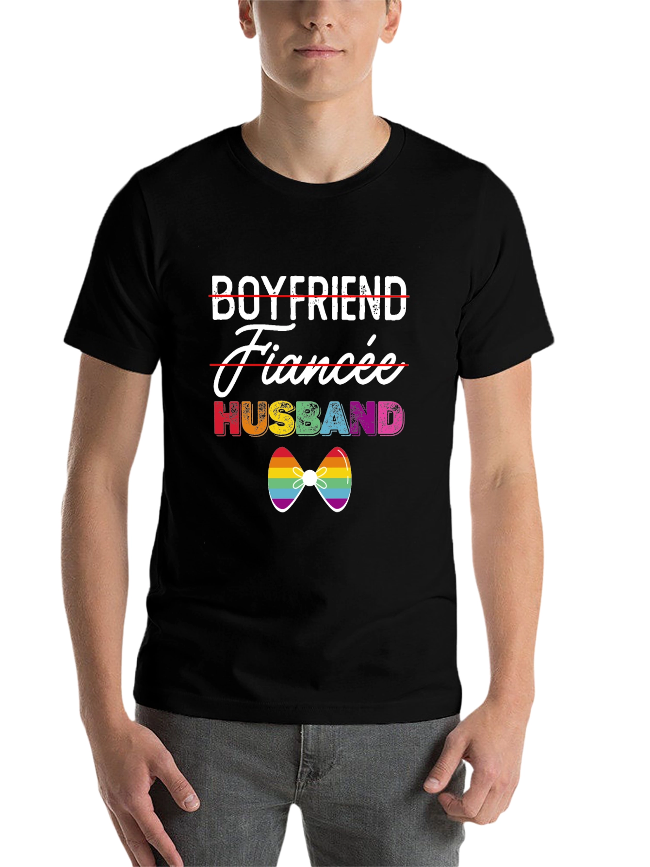 Husband Pride LGBTQ+ T-Shirt Gay Wedding Tee