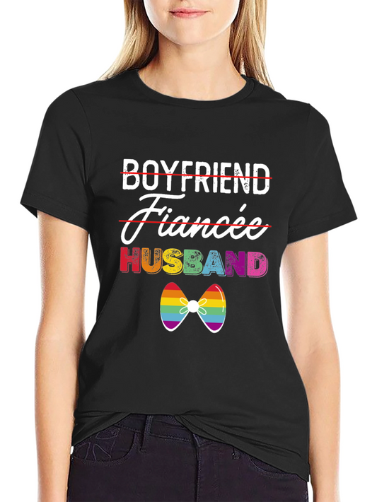 Husband Pride LGBTQ+ T-Shirt Gay Wedding Tee
