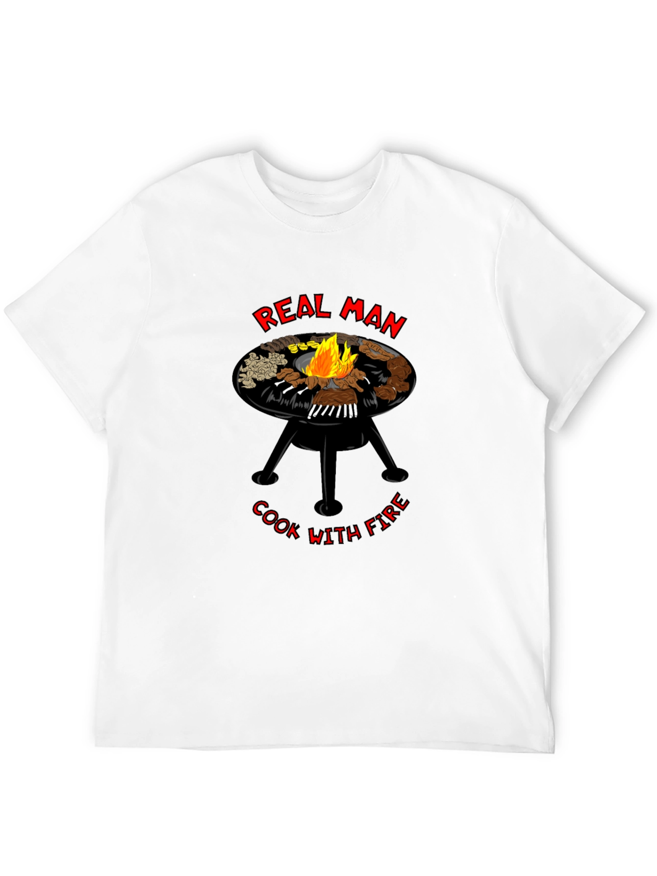 Real Man Cook With Fire T-Shirt