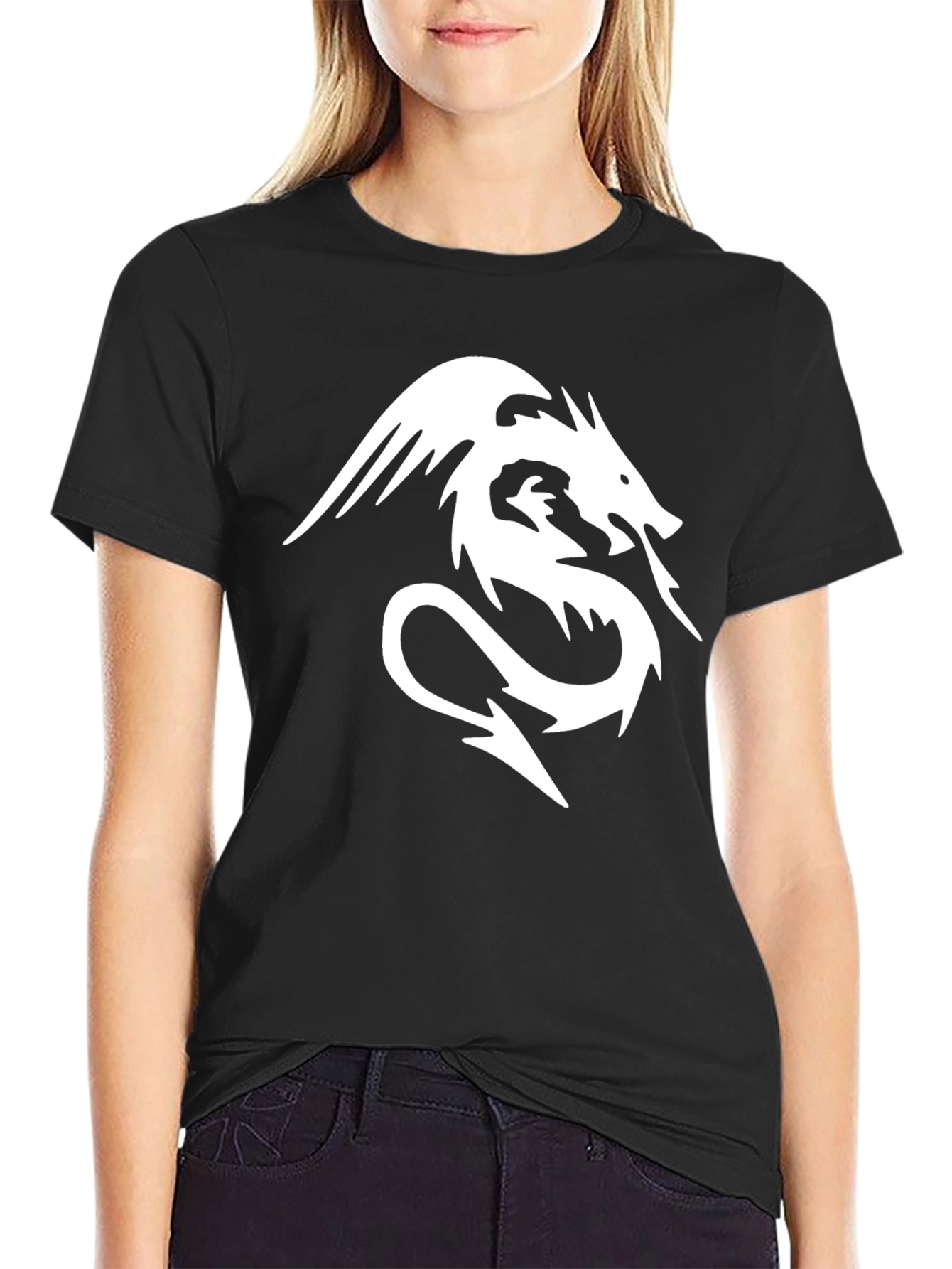 Dragon Graphic Tee - Stylish Black T-Shirt