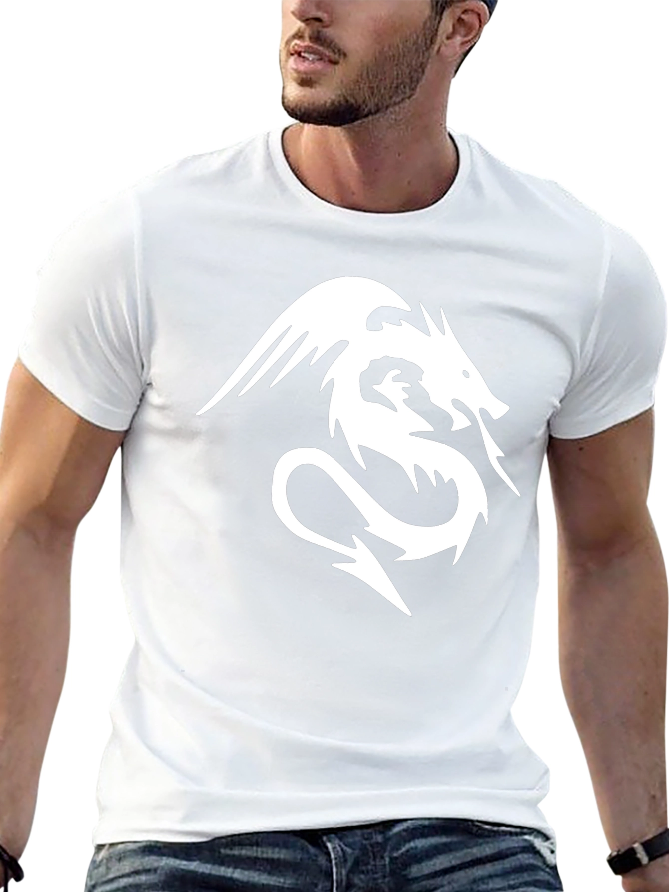 Dragon Graphic Tee - Stylish Black T-Shirt